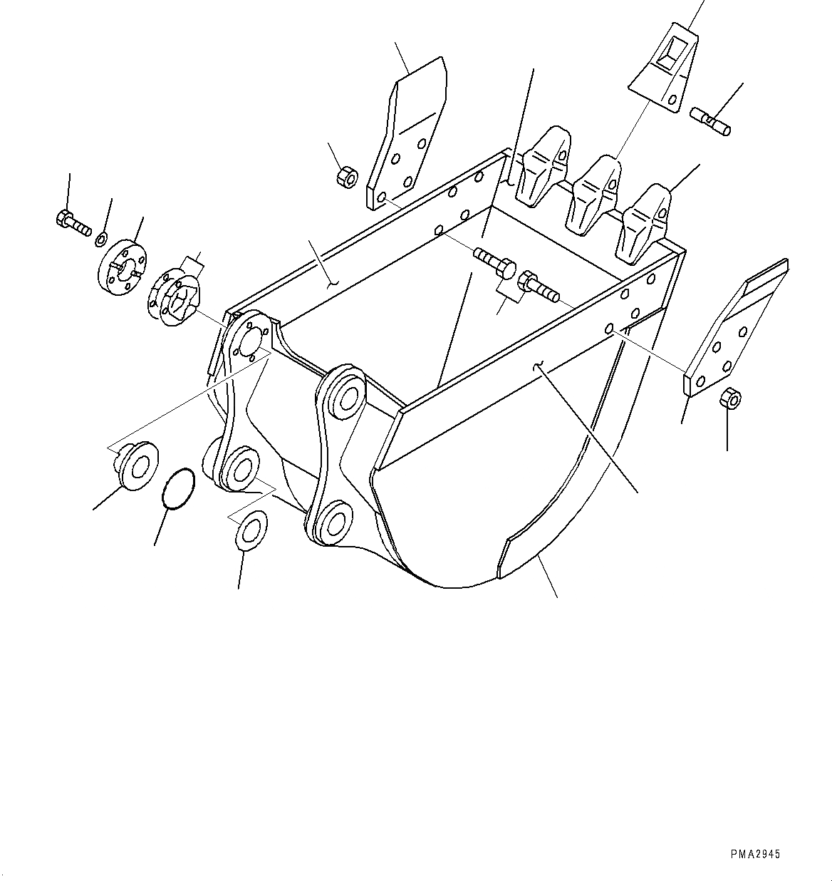 Схема запчастей Komatsu PC200LC-8 - КОВШ (№-) КОВШ, .8M, MM ШИР., ВЕРТИКАЛЬН. ПАЛЕЦ, БОКОРЕЗЫ, SUPER УДЛИНН. РУКОЯТЬ И СТРЕЛА СПЕЦ-ЯIFICATION