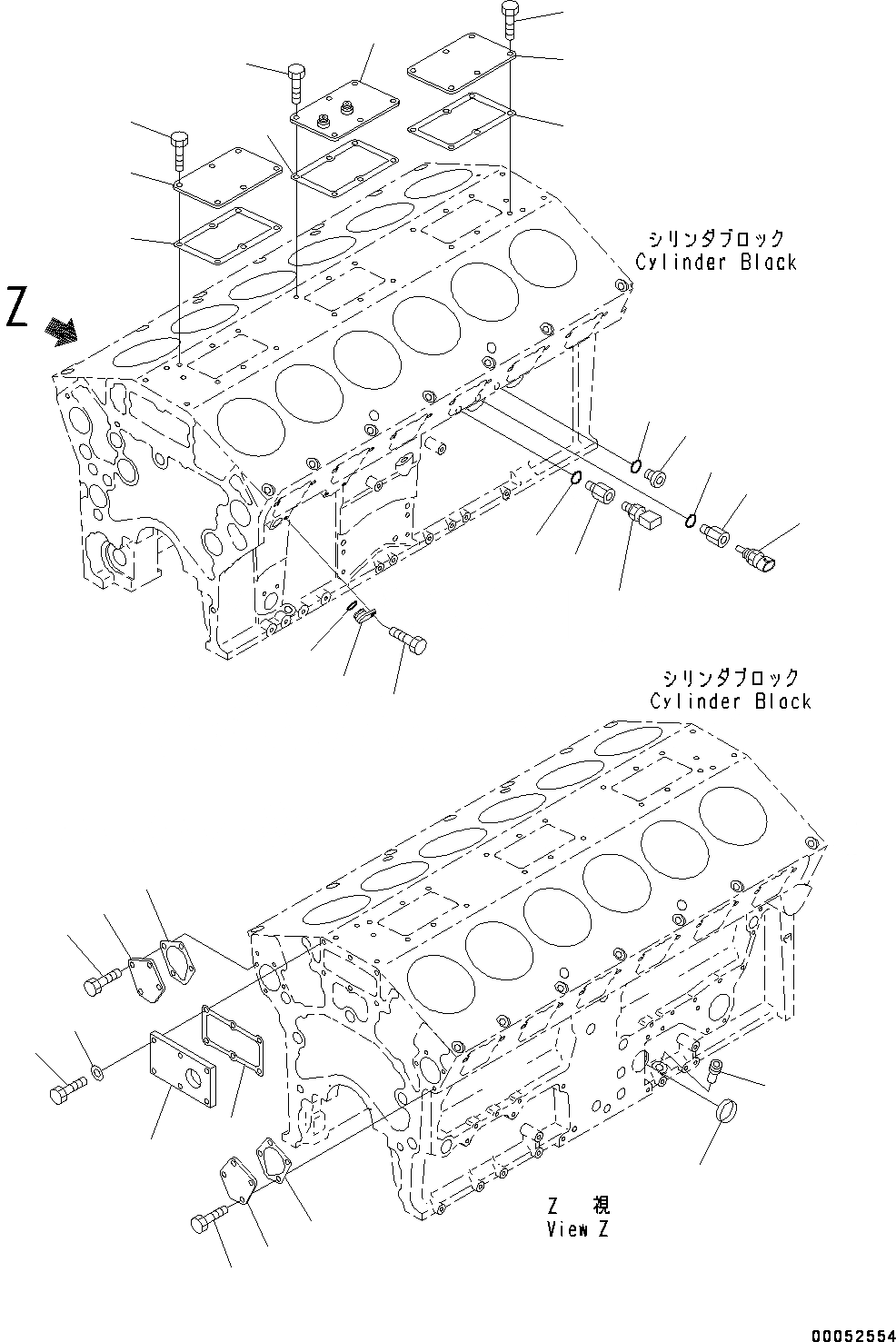 Схема запчастей Komatsu SAA12V140E-3B - ЭЛЕМЕНТЫ БЛОКА ЦИЛИНДРОВ (№-) ЭЛЕМЕНТЫ БЛОКА ЦИЛИНДРОВ, ДЛЯ BAD ТОПЛИВН. И ПЛОХ. ТОПЛИВО СПЕЦ-ЯIFICATION, ВОДН.+DUST