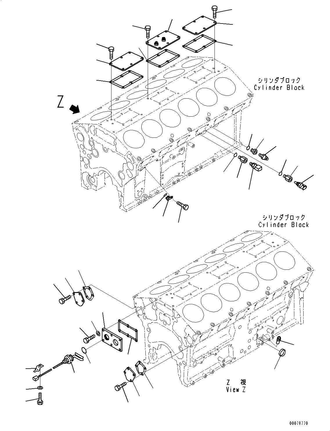 Схема запчастей Komatsu SAA12V140E-3B - ЭЛЕМЕНТЫ БЛОКА ЦИЛИНДРОВ (№-) ЭЛЕМЕНТЫ БЛОКА ЦИЛИНДРОВ, ДЛЯ EXTRA BAD ТОПЛИВН. И ПЛОХ. ТОПЛИВО СПЕЦ-ЯIFICATION, ВОДН.+DUST, ДОПОЛН. ФИЛЬТР., ДВИГАТЕЛЬ PRE-СМАЗКА