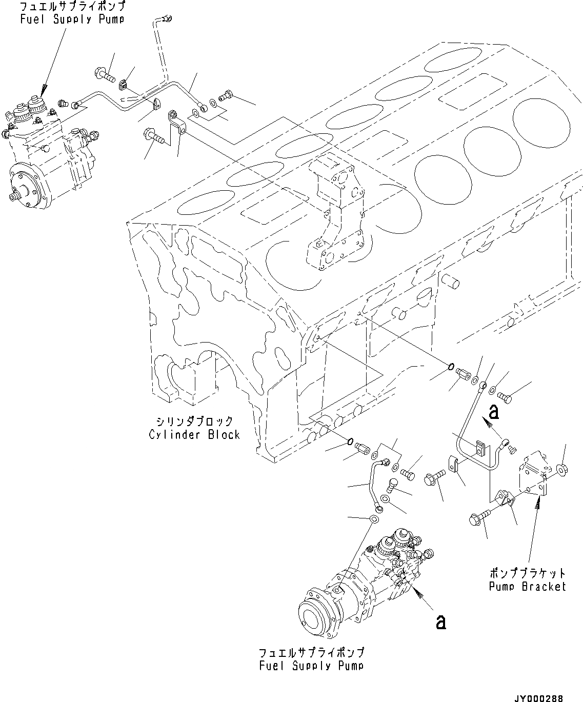 Схема запчастей Komatsu SAA12V140E-3B - ТОПЛИВН. НАСОС СМАЗКА (№-) ТОПЛИВН. НАСОС СМАЗКА