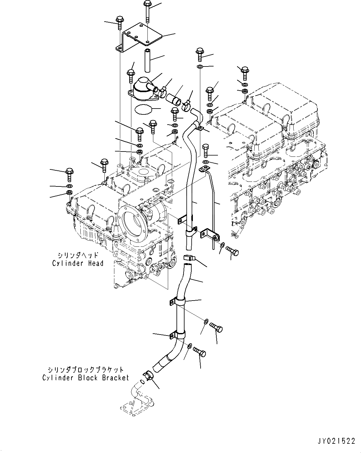 Схема запчастей Komatsu SAA6D170E-5B - КРЫШКА ГОЛОВКИ КОМПОНЕНТЫ (№8-) КРЫШКА ГОЛОВКИ КОМПОНЕНТЫ, PROVISION ДЛЯ VHMS