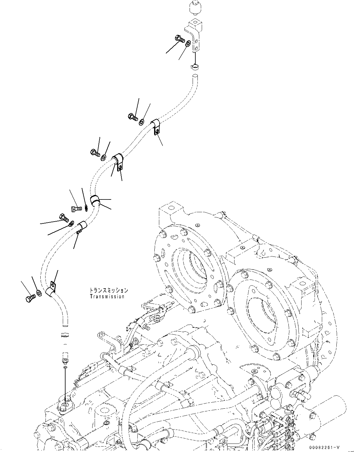 Схема запчастей Komatsu WA470-6A - ГИДРОТРАНСФОРМАТОР И ТРАНСМИССИЯ, КРЕПЛЕНИЕ (/) (№9-) ГИДРОТРАНСФОРМАТОР И ТРАНСМИССИЯ, БЕЗ БЛОКИР.UP ТИП