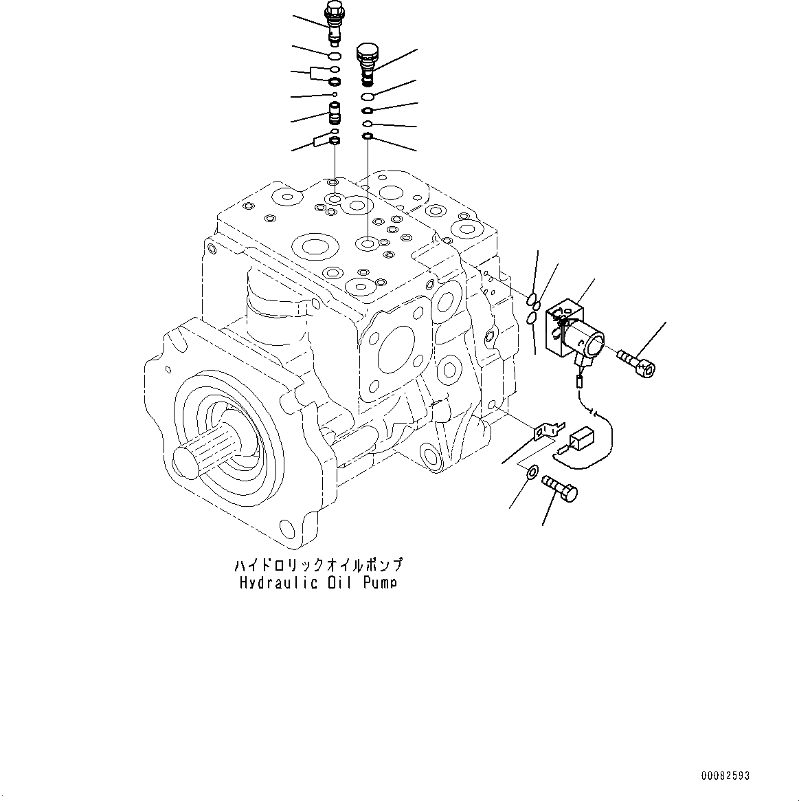 Схема запчастей Komatsu WA470-6A - ГИДР. НАСОС., ПОГРУЗ. НАСОС (/) (№9-) ГИДР. НАСОС., С ЭКСТРЕНН. УПРАВЛ., АВТОМАТИЧ. УПРАВЛ-Е ТИП