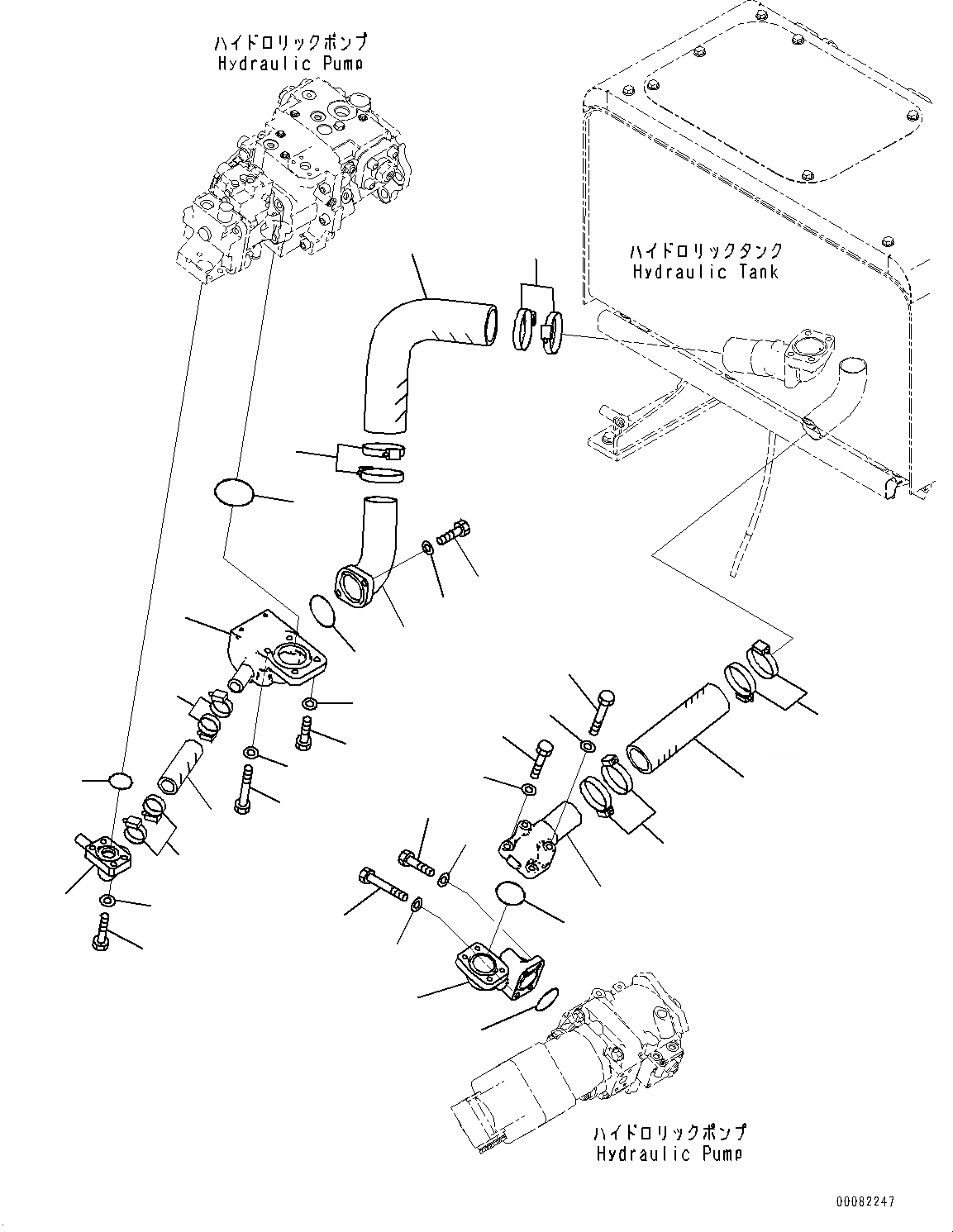 Схема запчастей Komatsu WA470-6A - ГИДР. НАСОС., НАСОС ВСАСЫВ. (№9-) ГИДР. НАСОС., БЕЗ ЭКСТРЕНН. РУЛЕВ. УПРАВЛЕНИЕ, АВТОМАТИЧ. УПРАВЛ-Е ТИП