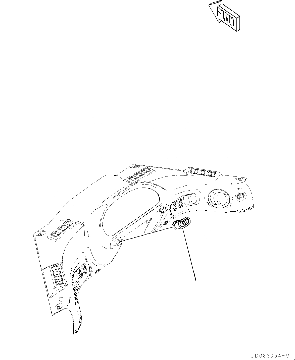 Схема запчастей Komatsu WA470-6A - ПЕРЕКЛЮЧАТЕЛЬ (№9-) ПЕРЕКЛЮЧАТЕЛЬ, С ECSS