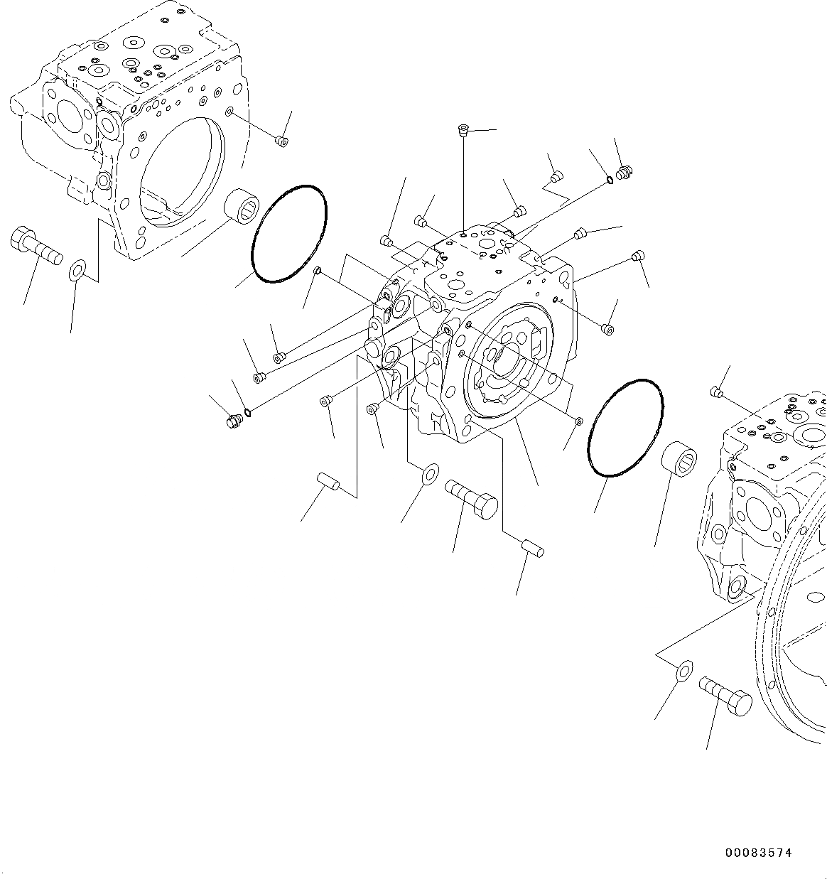 Схема запчастей Komatsu PC550LC-8 - ПОРШЕНЬ НАСОС, ВНУТР. ЧАСТИ (/) (№78-) ПОРШЕНЬ НАСОС, ПОДАЮЩ. ONLY