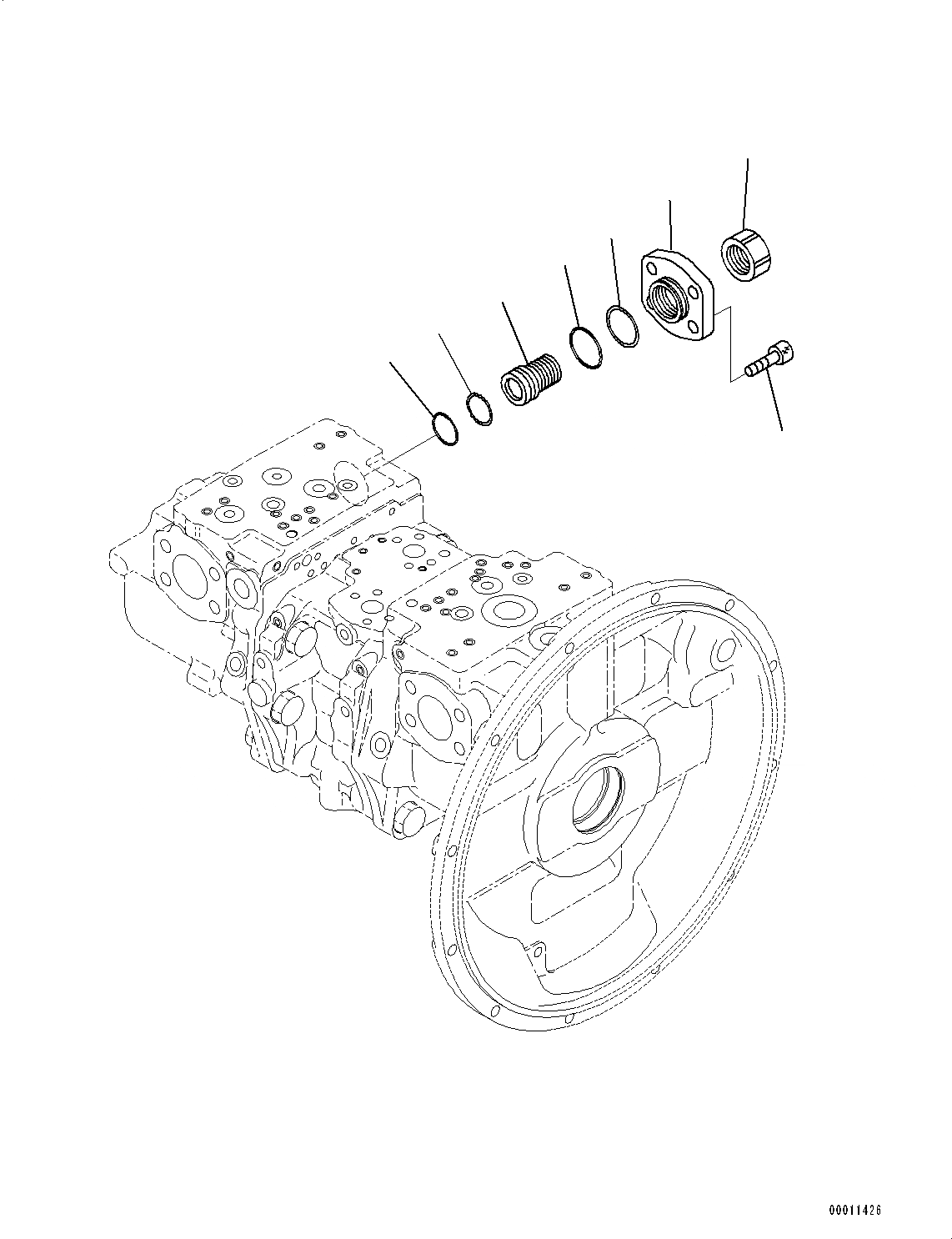 Схема запчастей Komatsu PC550LC-8 - ПОРШЕНЬ НАСОС, ВНУТР. ЧАСТИ (9/) (№78-) ПОРШЕНЬ НАСОС, ПОДАЮЩ. ONLY