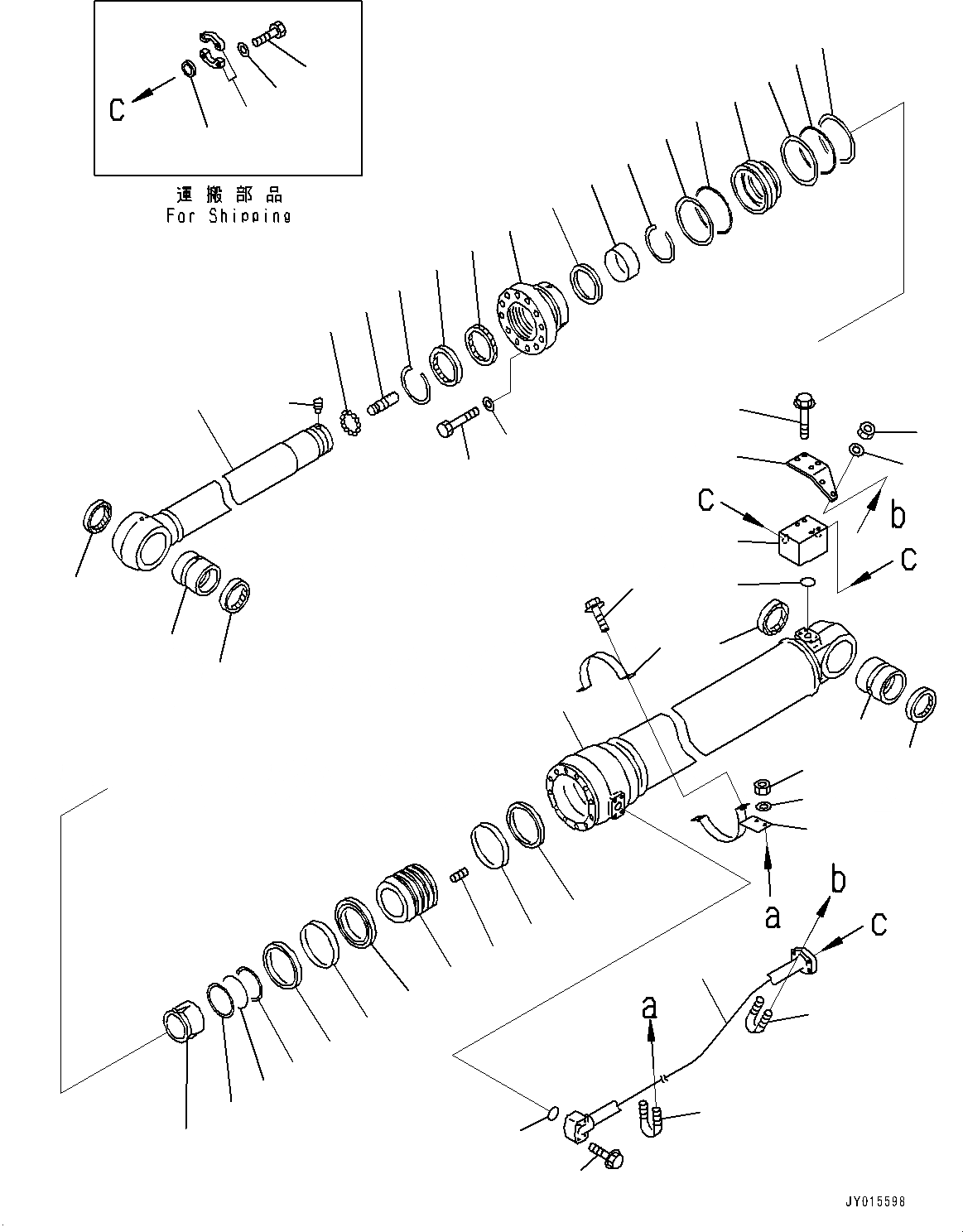 Схема запчастей Komatsu PC550LC-8 - ЦИЛИНДР РУКОЯТИ(№78-) ЦИЛИНДР РУКОЯТИ