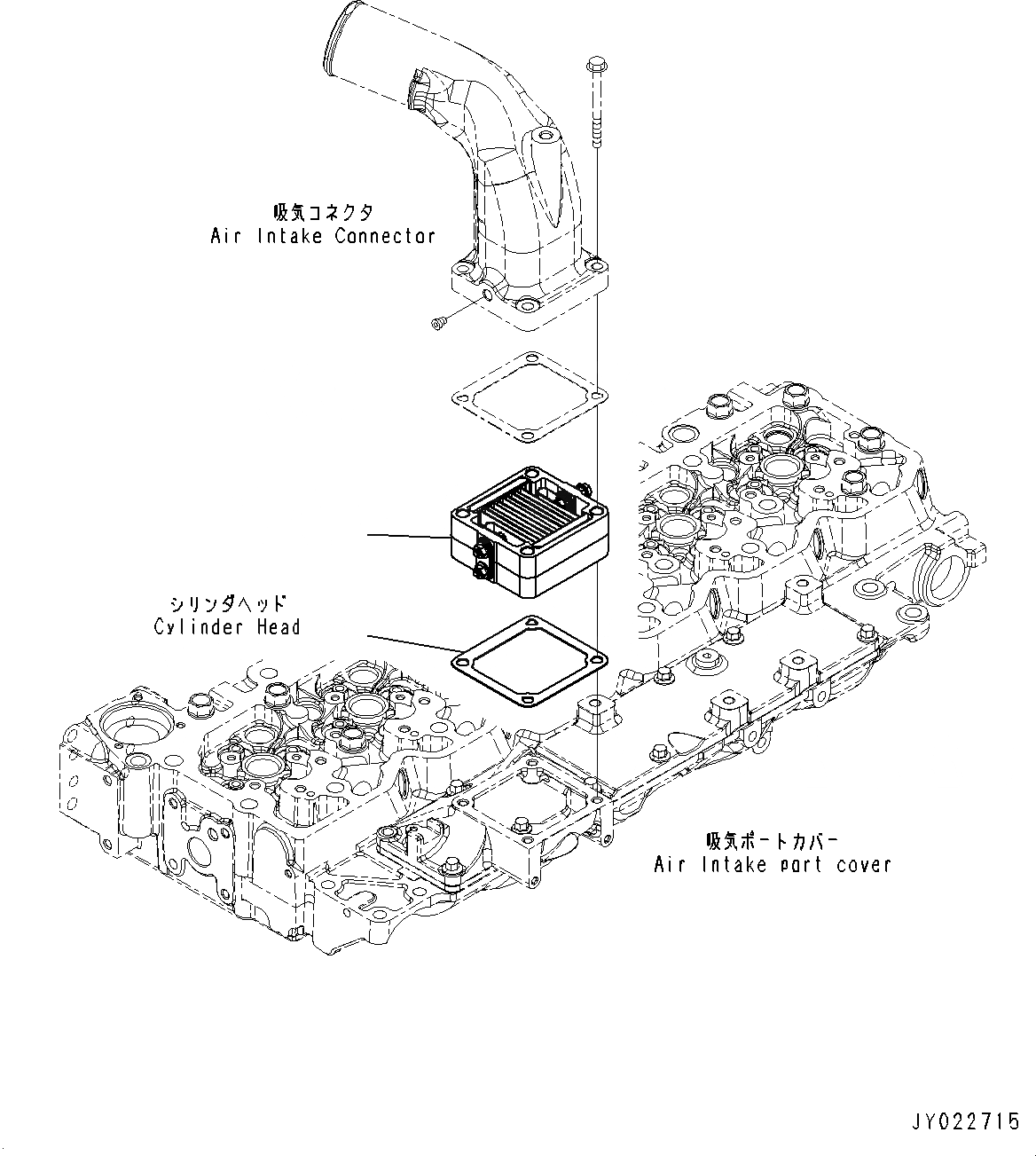 Схема запчастей Komatsu SAA6D107E-1A - ПОДОГРЕВАТЕЛЬ ВПУСКА ВОЗДУХА (№-) ПОДОГРЕВАТЕЛЬ ВПУСКА ВОЗДУХА