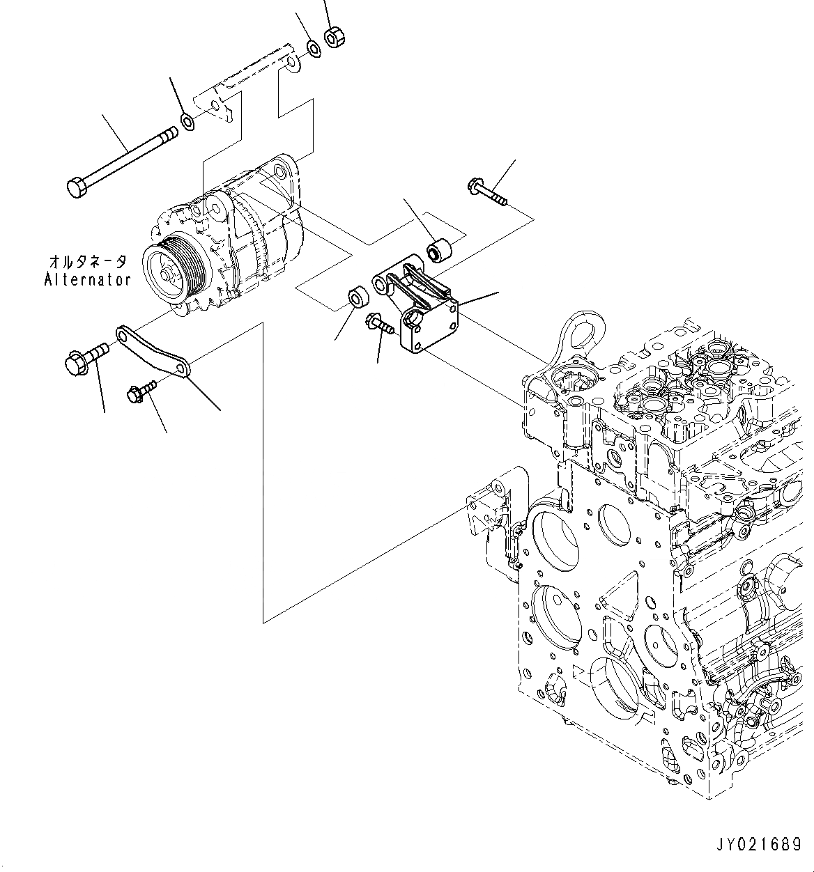 Схема запчастей Komatsu SAA6D107E-1A - КРЕПЛЕНИЕ ГЕНЕРАТОРА (№-) КРЕПЛЕНИЕ ГЕНЕРАТОРА, ДЛЯ AMP. УПЛОТНЕНИЕED, ЗАПЫЛЕНН МЕСТН. ARRANGEMENT