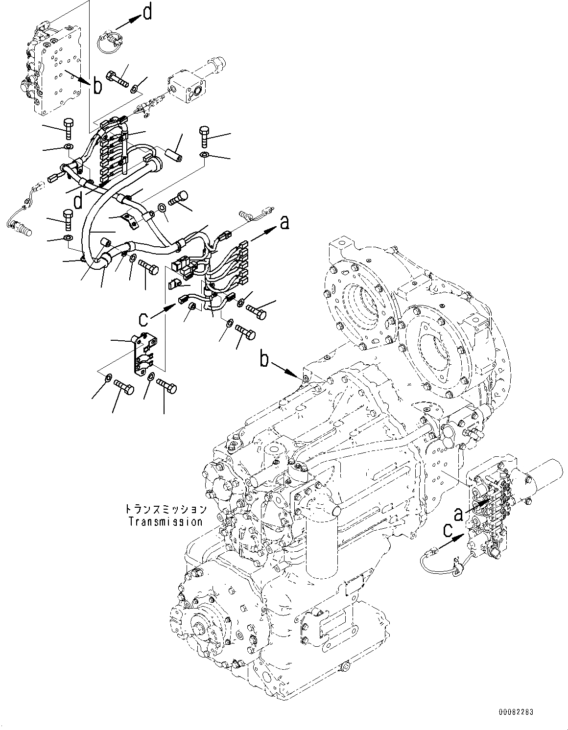 Схема запчастей Komatsu WA470-6 - ГИДРОТРАНСФОРМАТОР И ТРАНСМИССИЯ, АКСЕССУАРЫ (/) (№9-) ГИДРОТРАНСФОРМАТОР И ТРАНСМИССИЯ, С БЛОКИР.UP ТИП