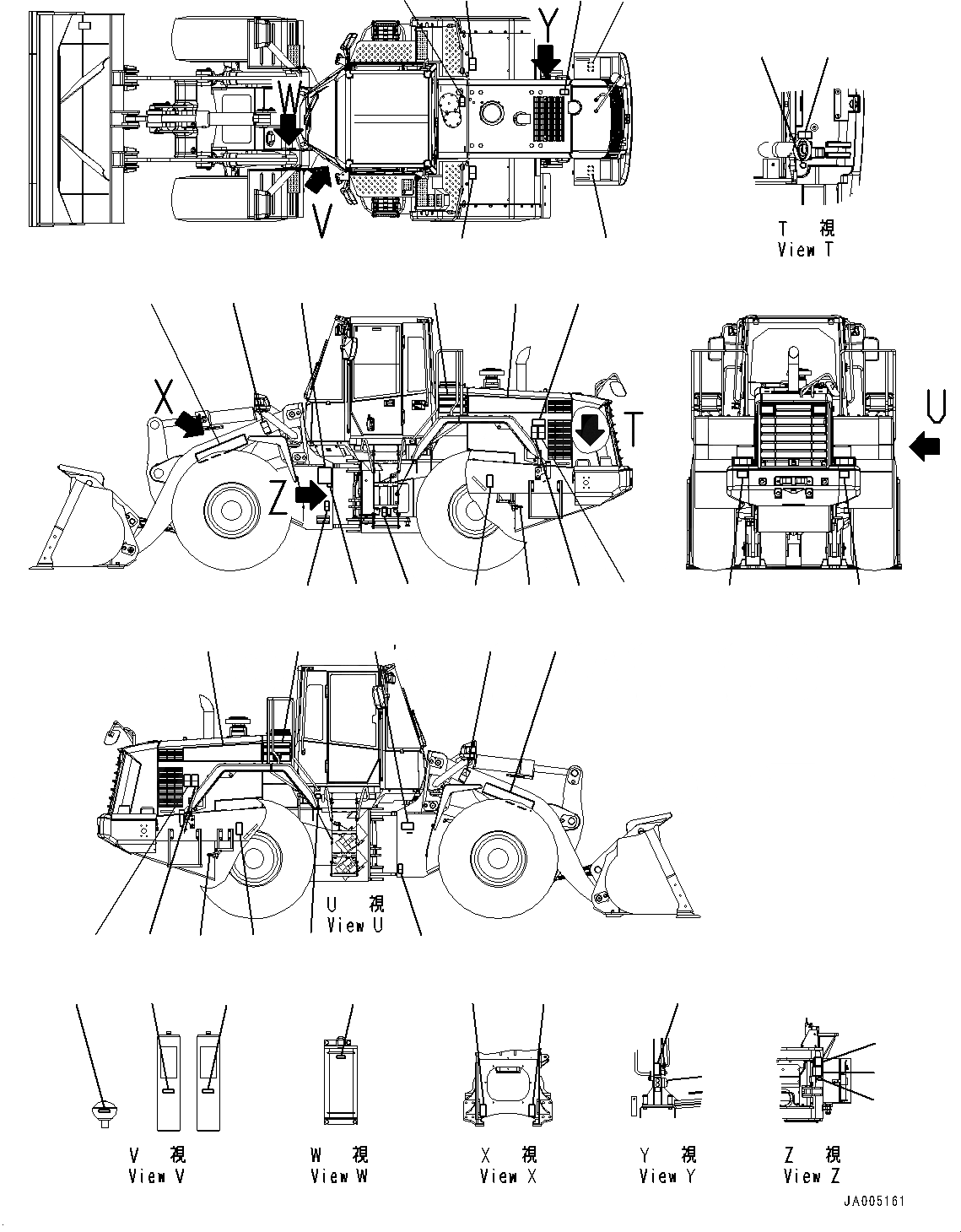 Схема запчастей Komatsu WA470-6 - МАРКИРОВКА, EXTERIOR (№9-) МАРКИРОВКА, АНГЛ., TEXT ТИП