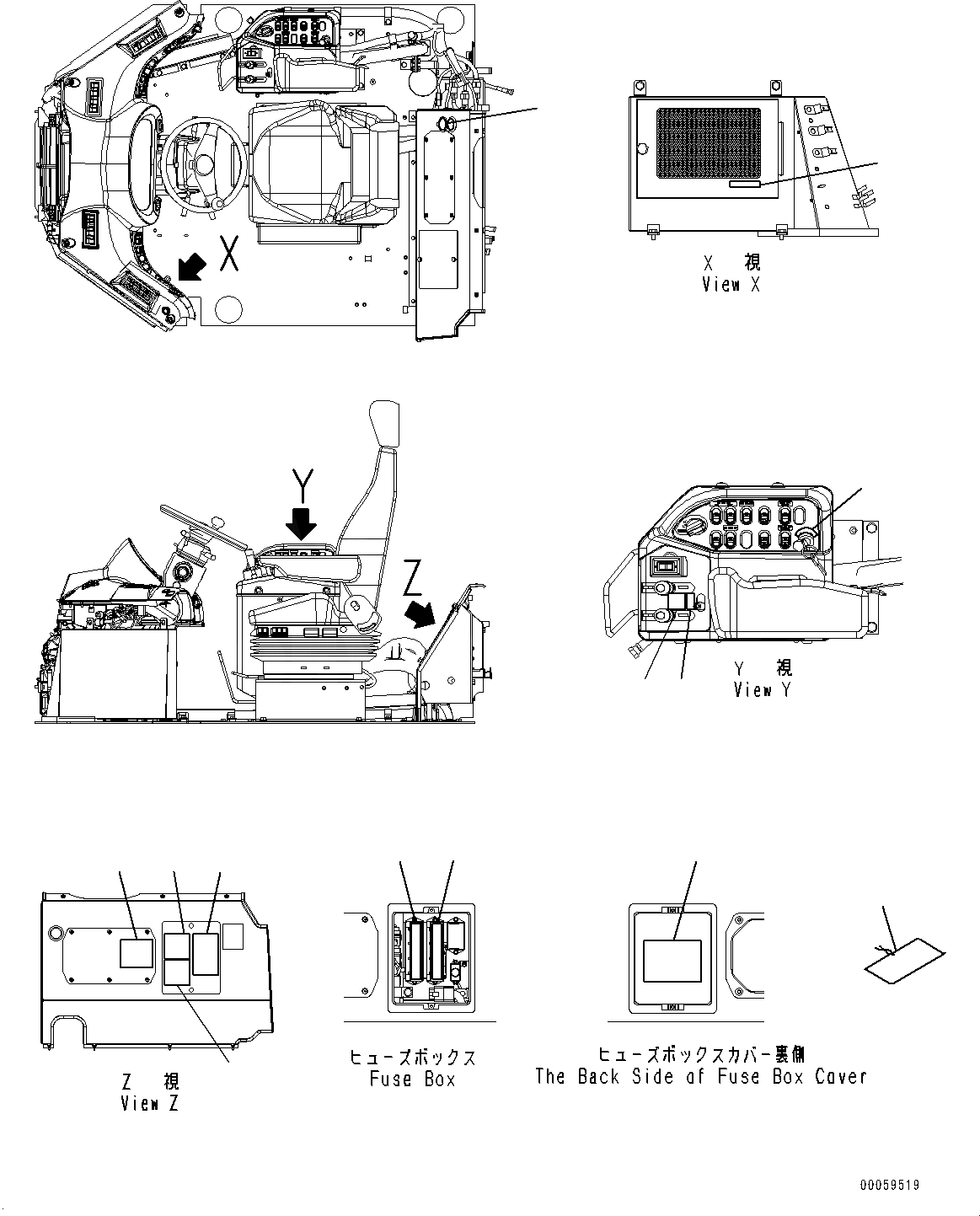 Схема запчастей Komatsu WA470-6 - МАРКИРОВКА, ИНТЕРЬЕР (№9-) МАРКИРОВКА, ИСПАНИЯ, TEXT ТИП