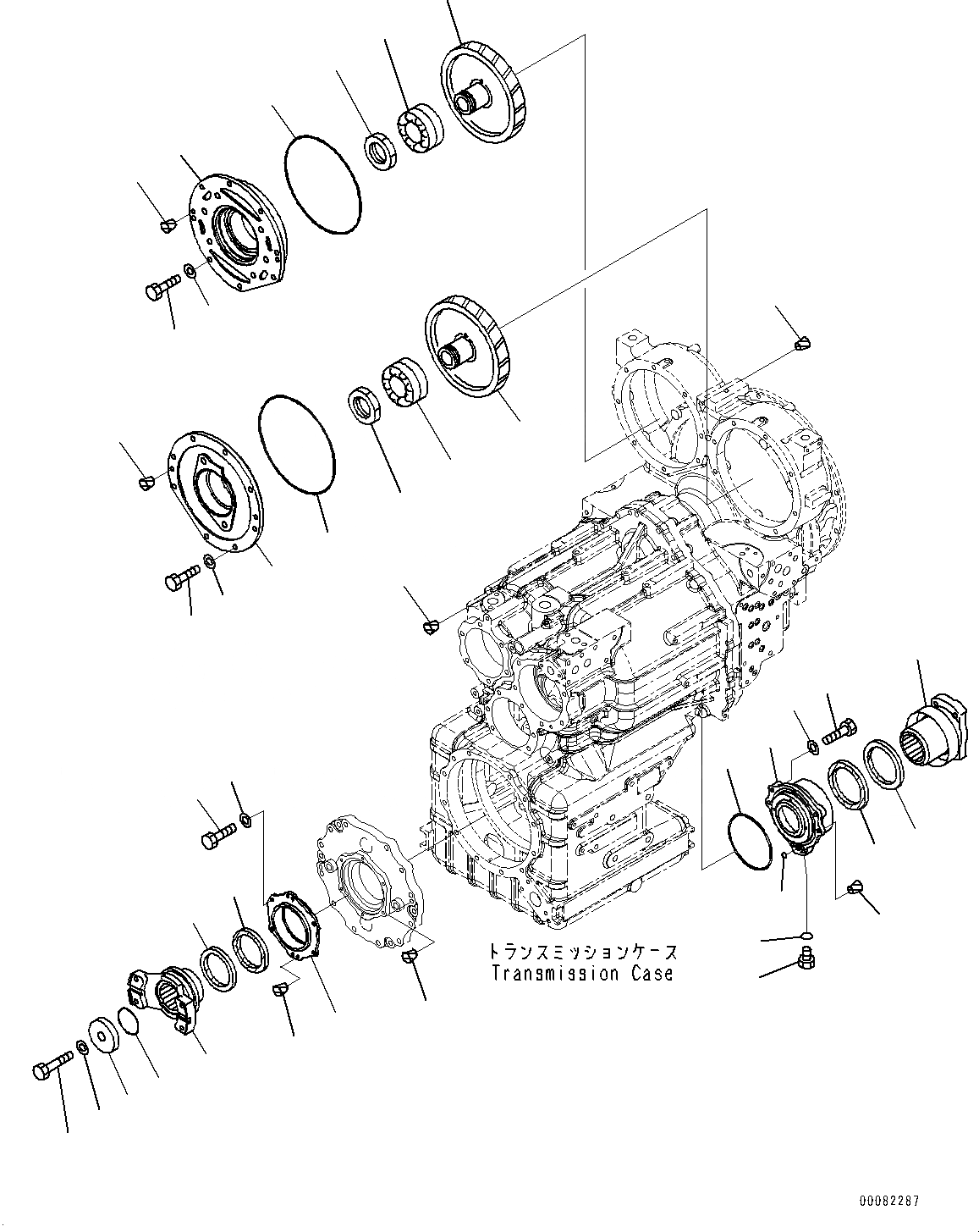 Схема запчастей Komatsu WA470-6 - ГИДРОТРАНСФОРМАТОР И ТРАНСМИССИЯ, СОЕДИНЕНИЕ (№9-) ГИДРОТРАНСФОРМАТОР И ТРАНСМИССИЯ, БЕЗ БЛОКИР.UP ТИП