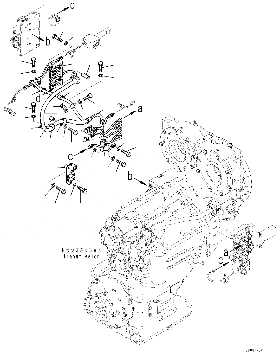 Схема запчастей Komatsu WA470-6 - ГИДРОТРАНСФОРМАТОР И ТРАНСМИССИЯ, АКСЕССУАРЫ (/) (№9-) ГИДРОТРАНСФОРМАТОР И ТРАНСМИССИЯ, БЕЗ БЛОКИР.UP ТИП