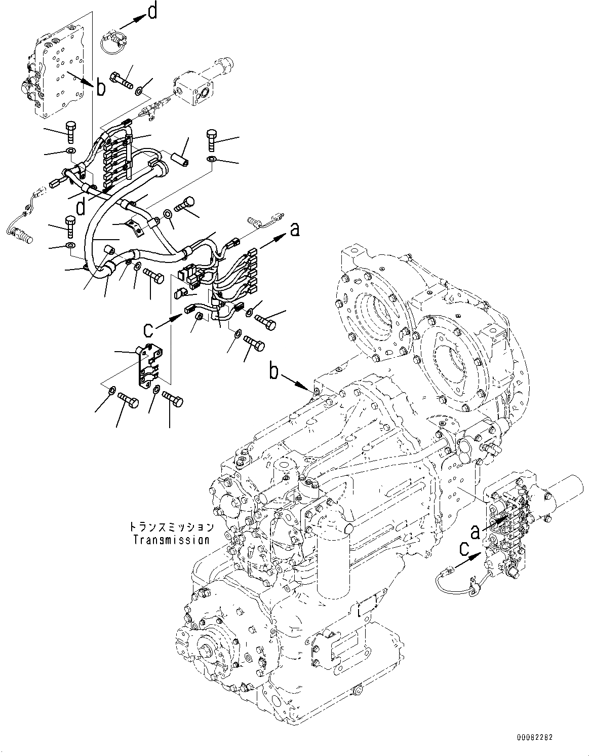 Схема запчастей Komatsu WA480-6 - ГИДРОТРАНСФОРМАТОР И ТРАНСМИССИЯ, АКСЕССУАРЫ (/) (№9-) ГИДРОТРАНСФОРМАТОР И ТРАНСМИССИЯ, БЕЗ БЛОКИР.UP ТИП