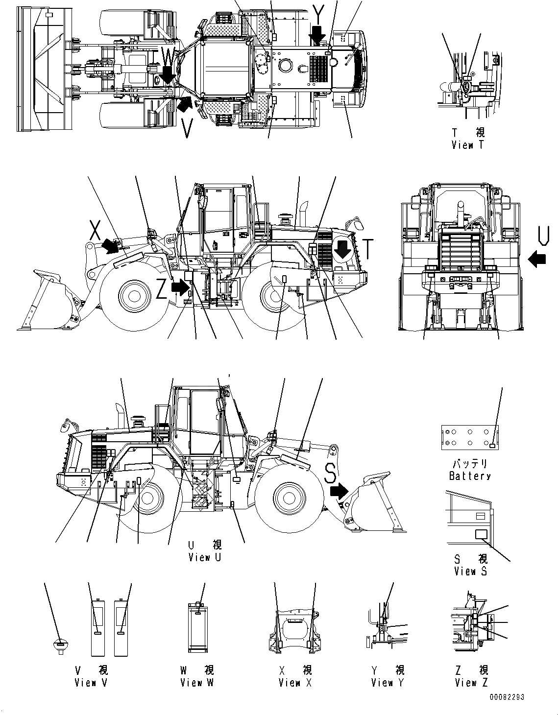 Схема запчастей Komatsu WA480-6 - МАРКИРОВКА, EXTERIOR (№9-) МАРКИРОВКА, АНГЛ., США И PUERTO RICO, EPA REGULATIONS TPEM