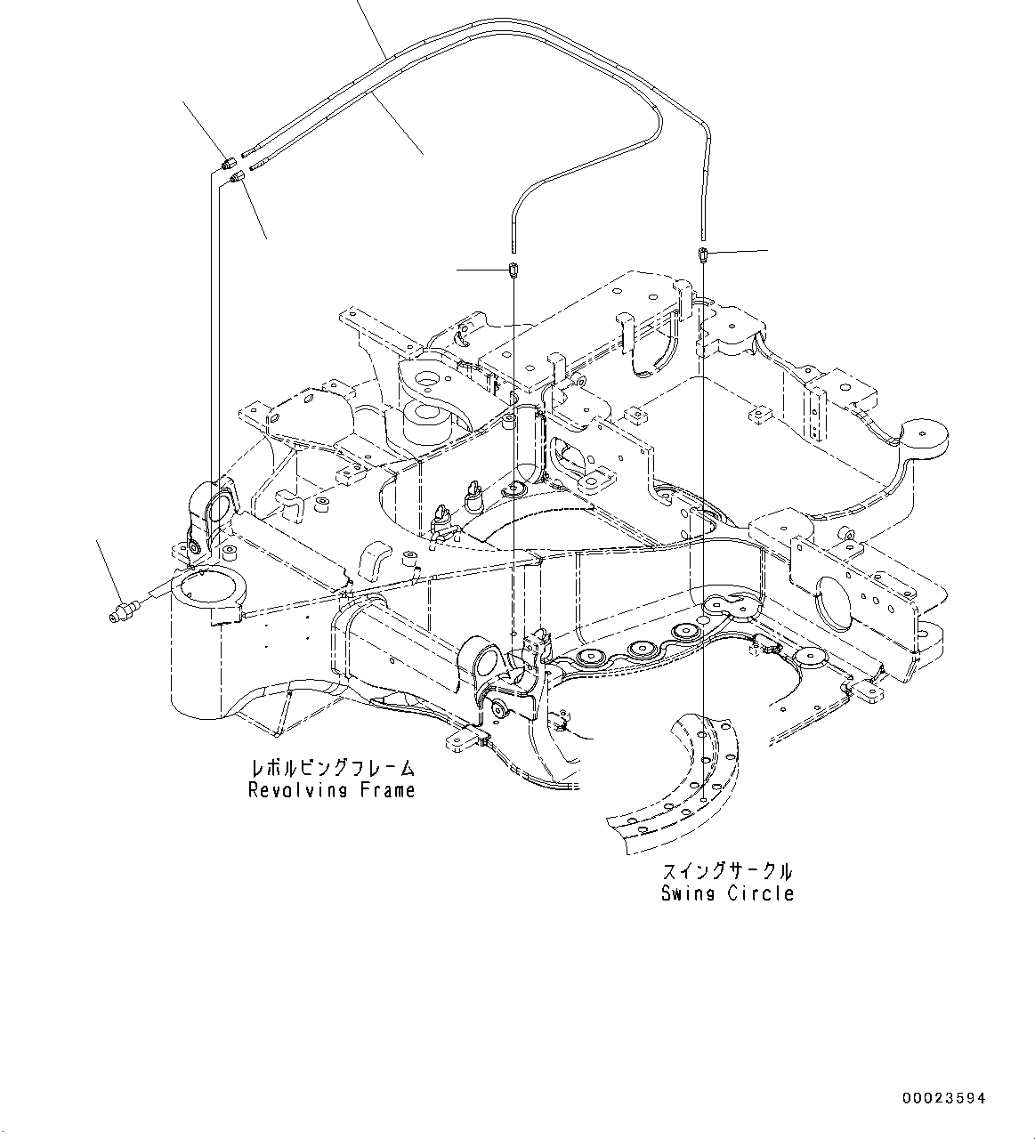 Схема запчастей Komatsu PC20MR-3 - ПОВОРОТН. КРУГ СМАЗКА (№-) ПОВОРОТН. КРУГ СМАЗКА