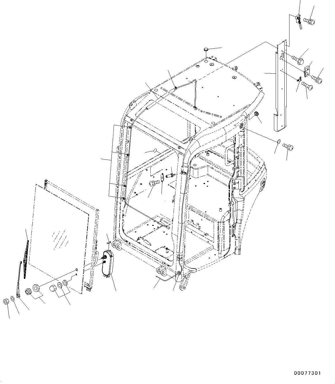 Схема запчастей Komatsu PC20MR-3 - КАБИНА, КАБИНА IN ЧАСТИ, ЭЛЕКТРИЧ. ЧАСТИ (№-) КАБИНА, С МАСТЕР КЛЮЧ, ДЛЯ -ДОПОЛН. АКТУАТОР ТРУБЫ