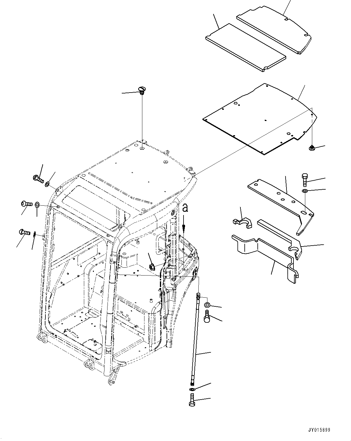 Схема запчастей Komatsu PC20MR-3 - КАБИНА, КАБИНА IN ЧАСТИ, ЗАДН. КРЫШКА (№-) КАБИНА, С НАВЕСН. ОБОРУД КЛАПАН, МАСТЕР КЛЮЧ