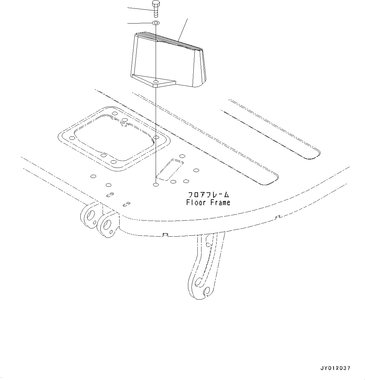 Схема запчастей Komatsu PC20MR-3 - ОСНОВН. КОНСТРУКЦИЯ, ПОЛ, FOOTREST, ЛЕВ. (№-) ОСНОВН. КОНСТРУКЦИЯ, БЕЗ МАСТЕР КЛЮЧ, ДЛЯ СИСТЕМА ROPS, НАВЕС, PLASTIC TOP