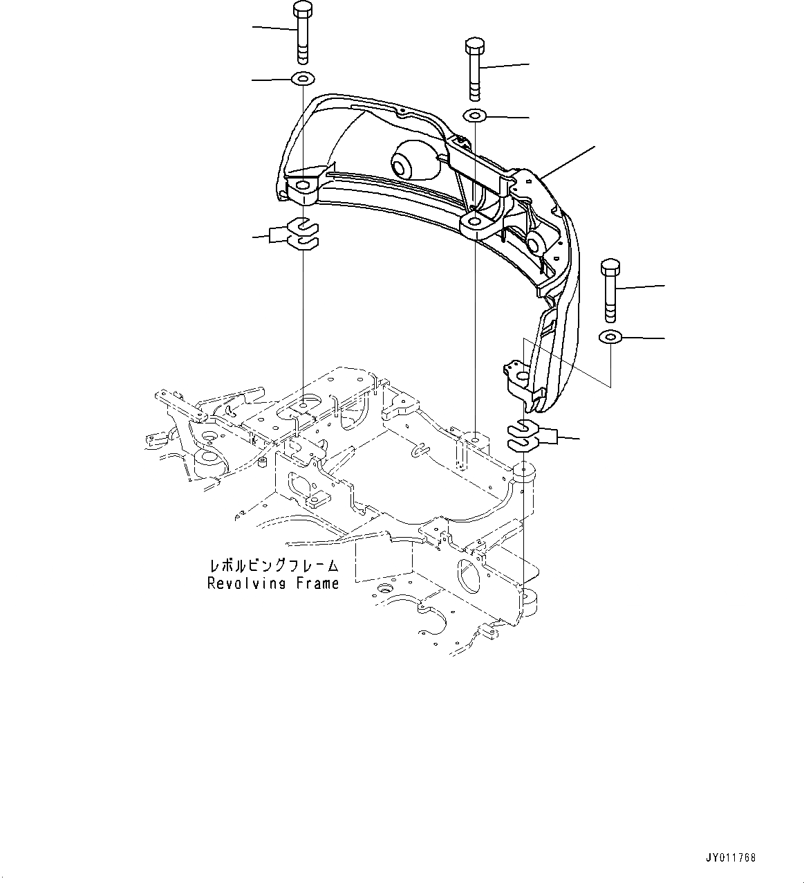 Схема запчастей Komatsu PC20MR-3 - ПРОТИВОВЕС (№-7) ПРОТИВОВЕС