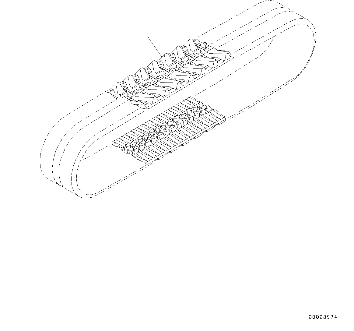 Схема запчастей Komatsu PC20MR-3 - ГУСЕНИЦЫ ASSEMBLY, РЕЗИН. SHOE ОДИНОЧН. GOODS (№-) ГУСЕНИЦЫ ASSEMBLY, ДЛЯ MACHINE С РЕЗИН. SHOE