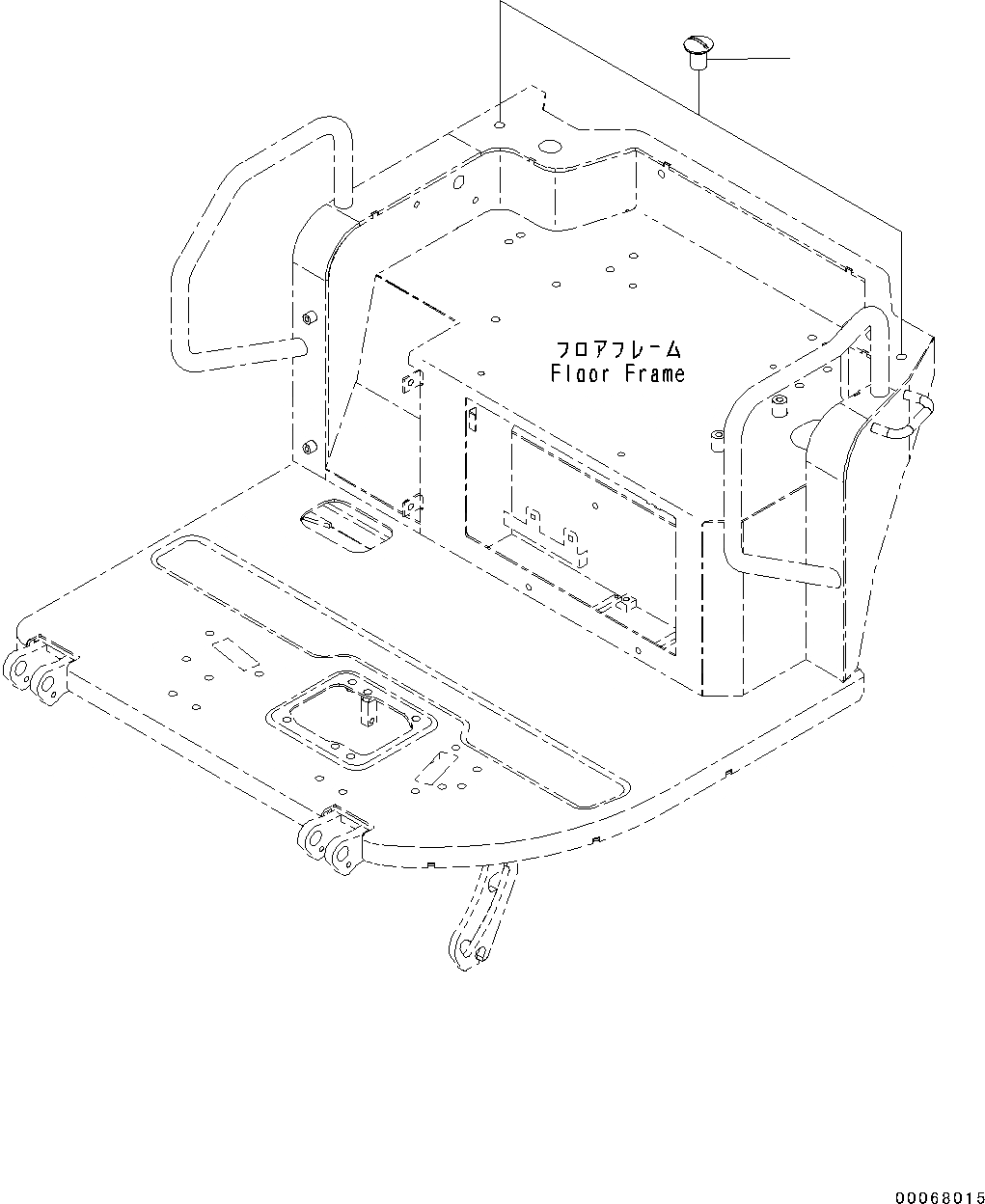 Схема запчастей Komatsu PC55MR-3 - КРЕПЛЕНИЕ ПОЛАING, КРЫШКА (№-) КРЕПЛЕНИЕ ПОЛАING, ДЛЯ НАВЕСА