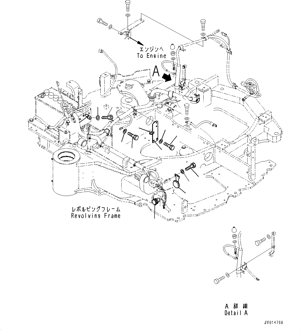 Схема запчастей Komatsu PC45MR-3 - ЭЛЕКТРИЧ. ПРОВОДКА, ОСНОВН. ПРОВОДКА (/) (№7-) ЭЛЕКТРИЧ. ПРОВОДКА