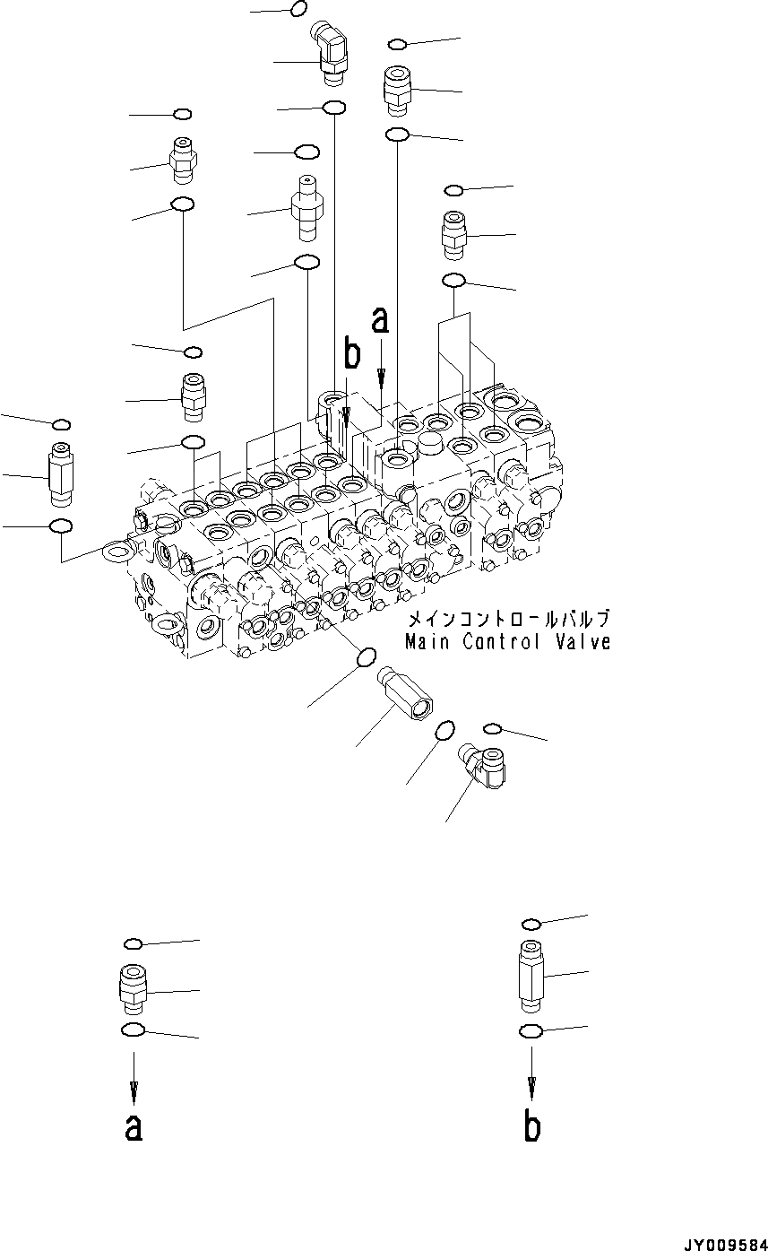 Схема запчастей Komatsu PC45MR-3 - УПРАВЛЯЮЩ. КЛАПАН, -СЕКЦ., ОТВ. С ИЗМ. УГЛОМ DOZER, PROVISION ДЛЯ -ДОПОЛН. АКТУАТОР ТРУБЫ, ВЫСОК. ЕМК., СОЕДИНИТЕЛЬН. ЧАСТИ (/) ( УПРАВЛЯЮЩ. КЛАПАН, -СЕКЦ., ОТВ. С ИЗМ. УГЛОМ DOZER, PROVISION ДЛЯ -ДОПОЛН. АКТУАТОР ТРУБЫ,