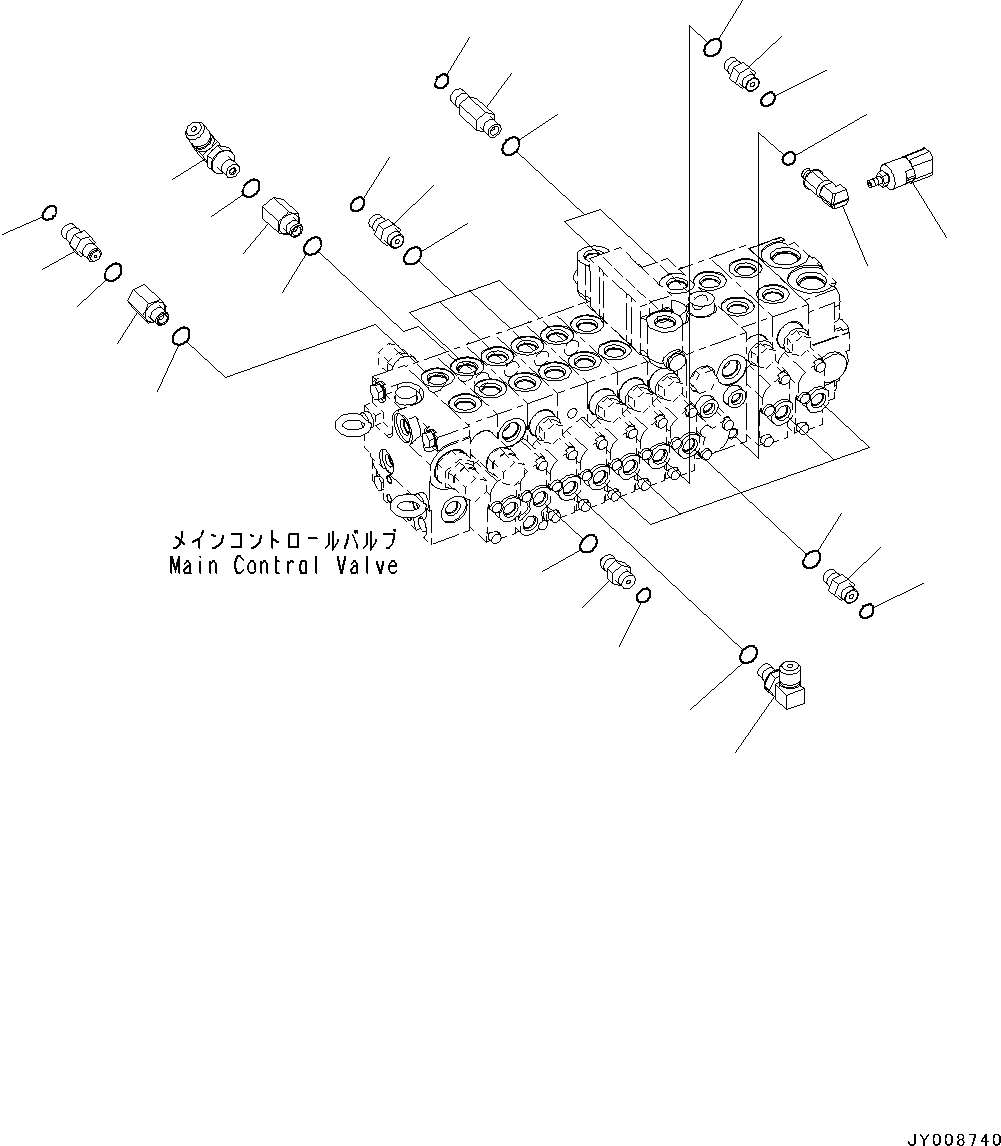 Схема запчастей Komatsu PC45MR-3 - УПРАВЛЯЮЩ. КЛАПАН, 9-СЕКЦИОНН., PROVISION ДЛЯ -ДОПОЛН. АКТУАТОР ТРУБЫ, ВЫСОК. ЕМК., СОЕДИНИТЕЛЬН. ЧАСТИ (/) (№-) УПРАВЛЯЮЩ. КЛАПАН, 9-СЕКЦИОНН., PROVISION ДЛЯ -ДОПОЛН. АКТУАТОР ТРУБЫ, ВЫСОК. ЕМК.