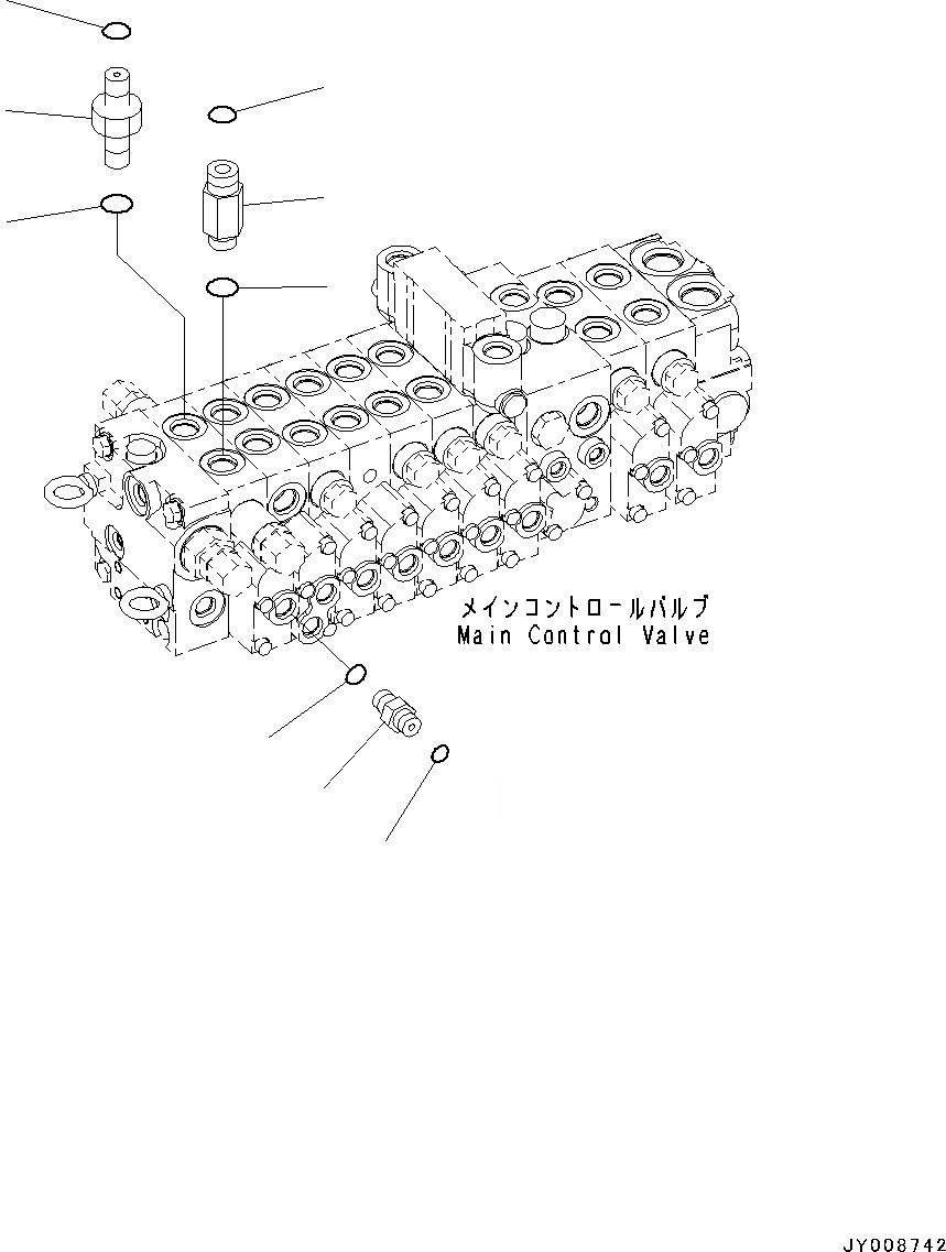 Схема запчастей Komatsu PC45MR-3 - УПРАВЛЯЮЩ. КЛАПАН, 9-СЕКЦИОНН., PROVISION ДЛЯ -ДОПОЛН. АКТУАТОР ТРУБЫ, ВЫСОК. ЕМК., СОЕДИНИТЕЛЬН. ЧАСТИ, ДОПОЛН. КЛАПАН (№-) УПРАВЛЯЮЩ. КЛАПАН, 9-СЕКЦИОНН., PROVISION ДЛЯ -ДОПОЛН. АКТУАТОР ТРУБЫ, ВЫСОК. ЕМК.