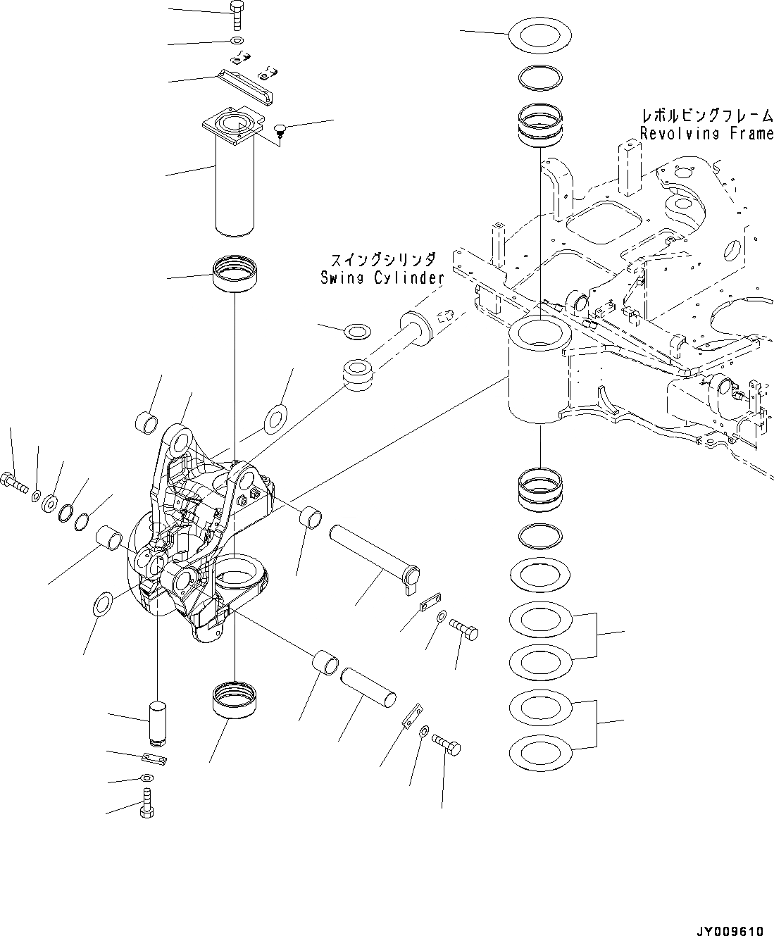 Схема запчастей Komatsu PC45MR-3 - КОРПУС ПОВОРОТА СТРЕЛЫ, БЕЗ РУКОЯТЬ CRANE, (/) (№-) КОРПУС ПОВОРОТА СТРЕЛЫ, БЕЗ РУКОЯТЬ CRANE