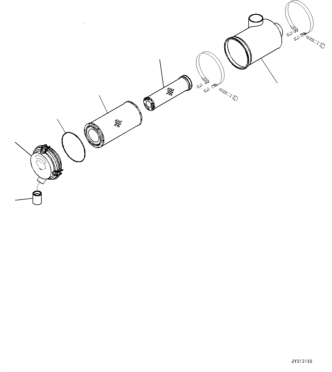 Схема запчастей Komatsu WA150-6 - ДВИГАТЕЛЬ ПРОВОДКА, ВОЗДУХООЧИСТИТЕЛЬ ASSEMBLY (№8-) ДВИГАТЕЛЬ ПРОВОДКА, С КОНДИЦИОНЕРОМ