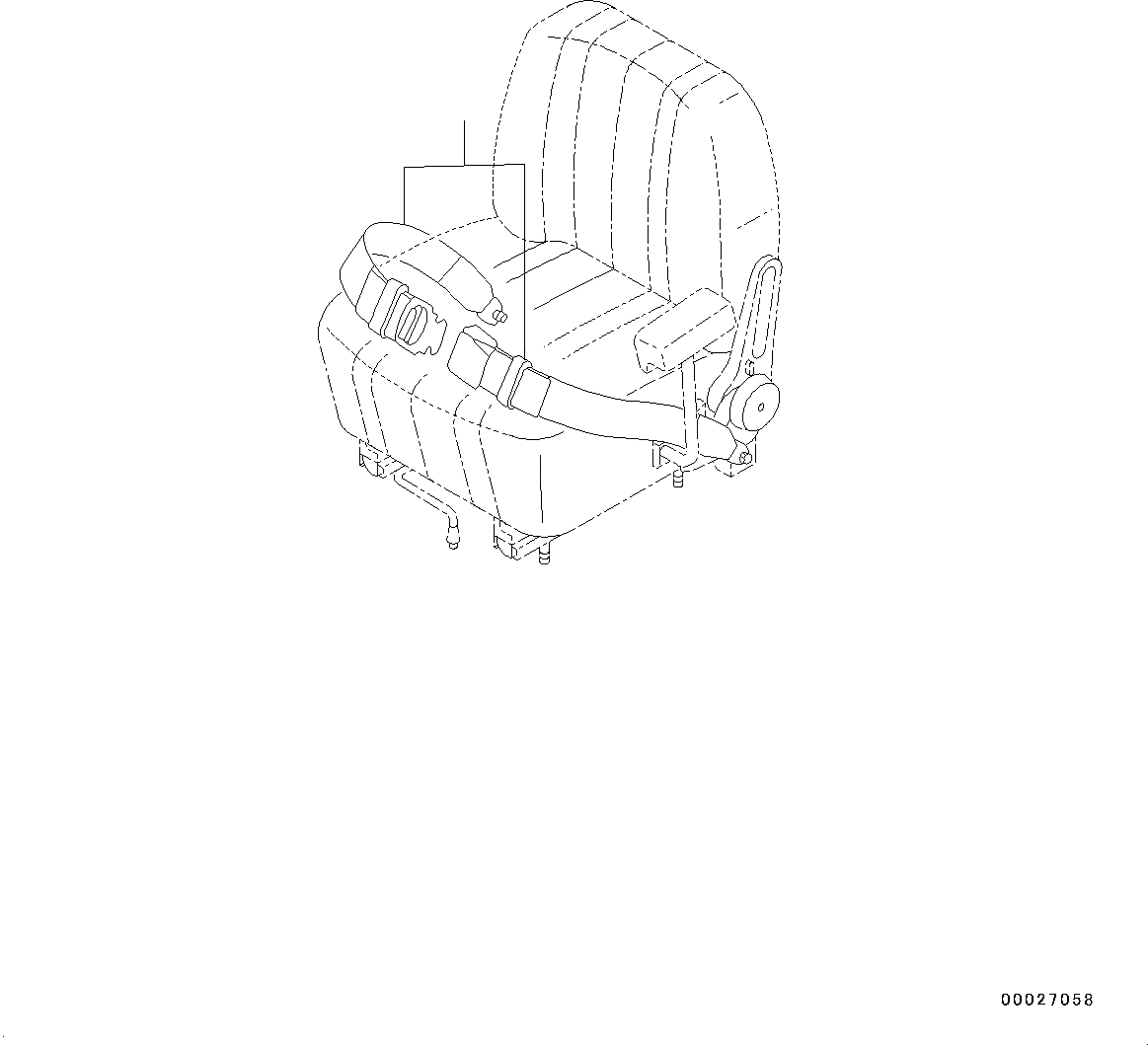 Схема запчастей Komatsu WA150-6 - РЕМЕНЬ БЕЗОПАСНОСТИ (№8-) РЕМЕНЬ БЕЗОПАСНОСТИ, 78MM, -POINT ТИП, ЖЕСТК. СИДЕНЬЕ ОПЕРАТОРА