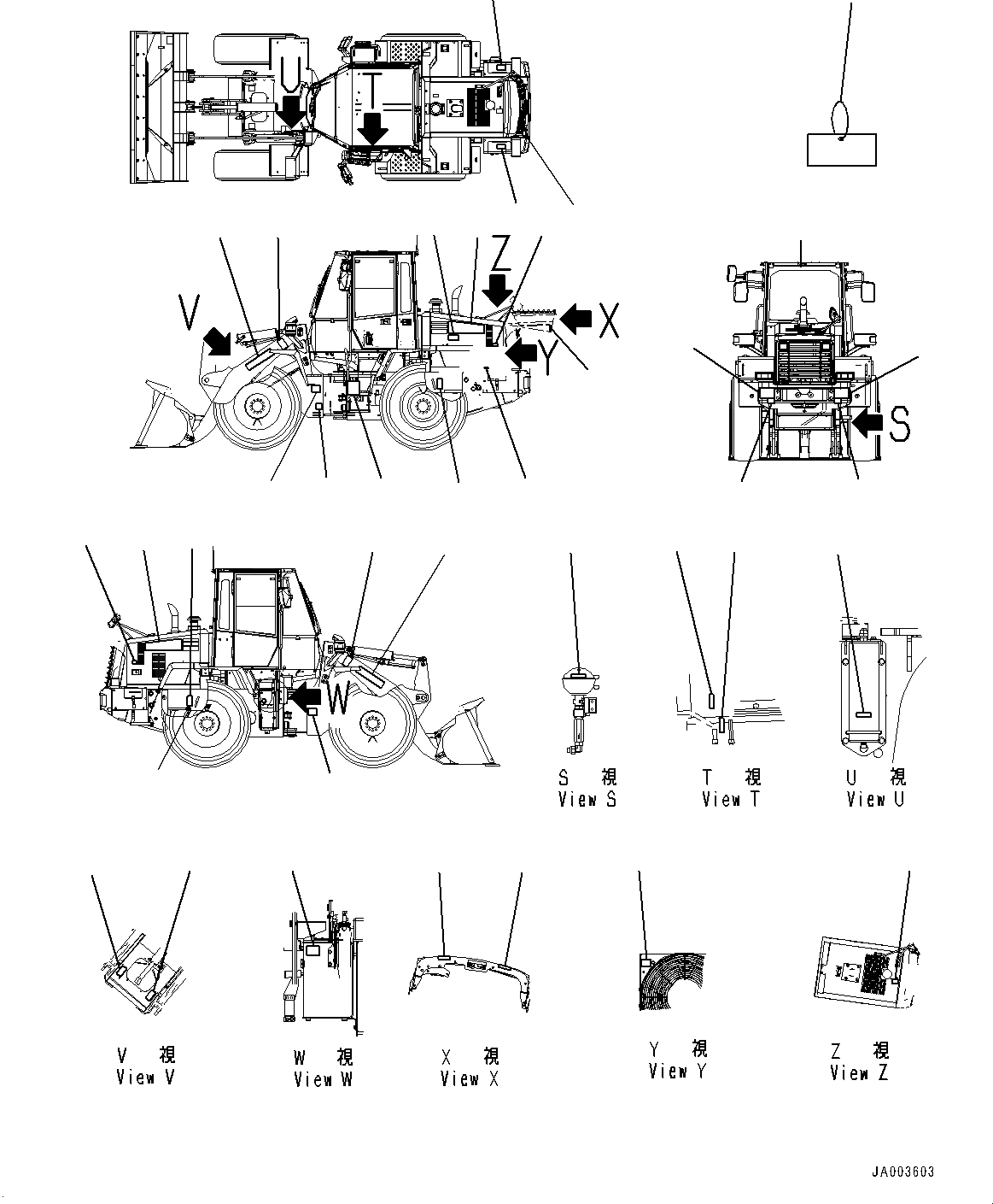 Схема запчастей Komatsu WA150-6 - МАРКИРОВКА, EXTERIOR (№8-) МАРКИРОВКА, ИСПАНИЯ