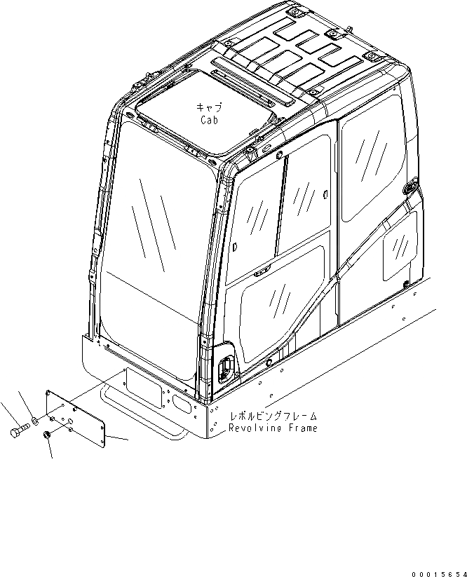 Схема запчастей Komatsu PC800-8E0 - НИЖН. ДВОРНИКИ LESS НИЖН. ДВОРНИКИ LESS