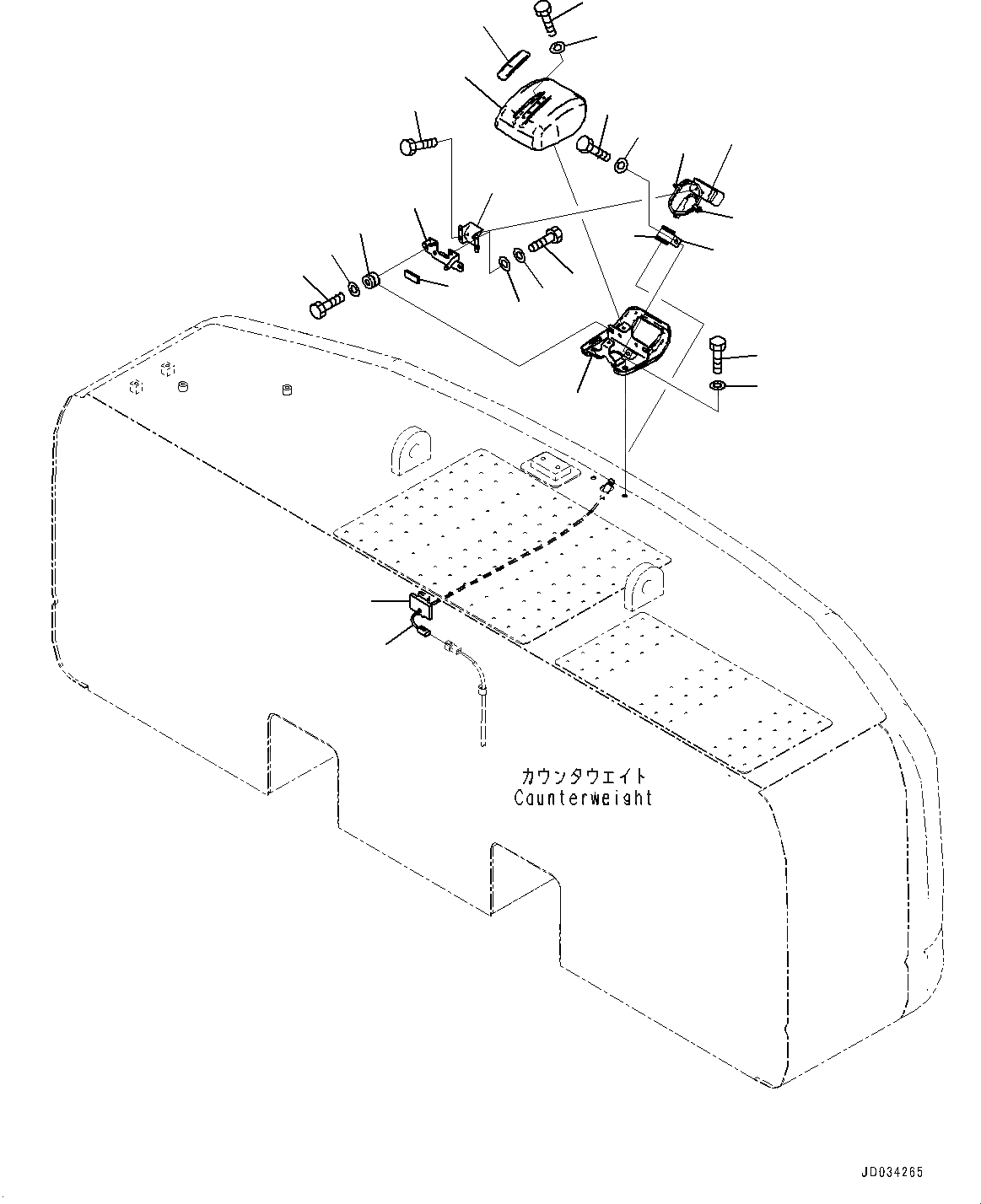 Схема запчастей Komatsu PC800-8E0 - ЗАДН.VIEW CAMERA, CAMERA NO. (№-) ЗАДН.VIEW CAMERA, С -CAMERA