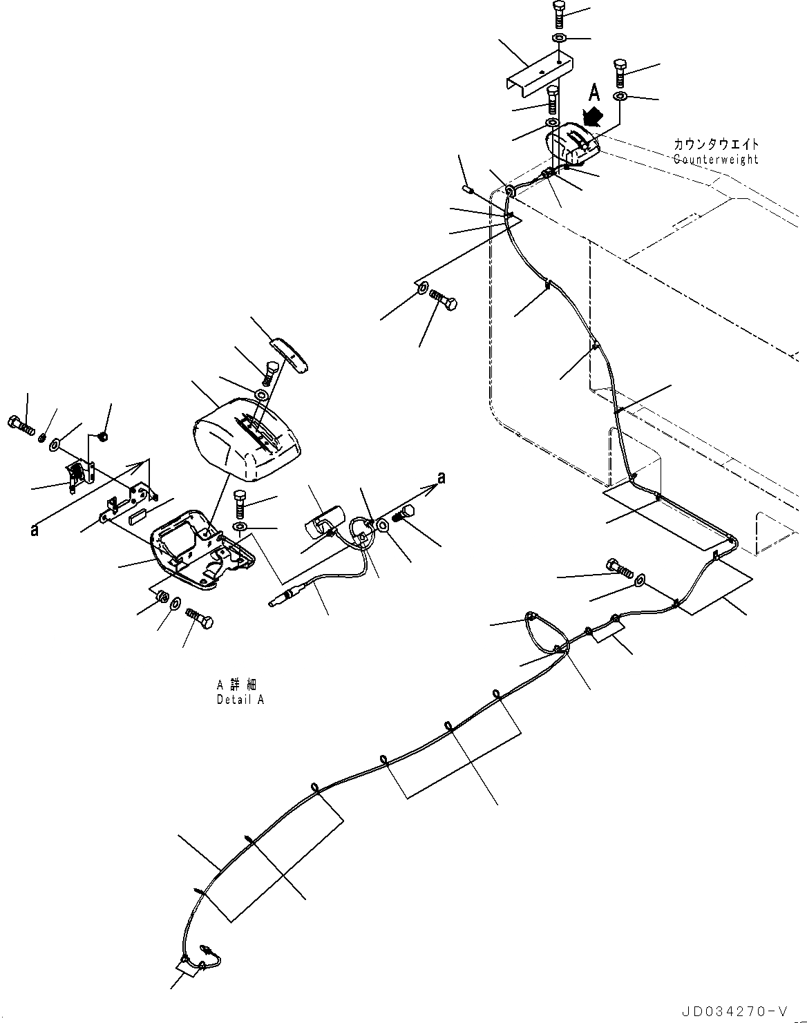 Схема запчастей Komatsu PC800-8E0 - ЗАДН.VIEW CAMERA, CAMERA NO. (№-) ЗАДН.VIEW CAMERA, С -CAMERA