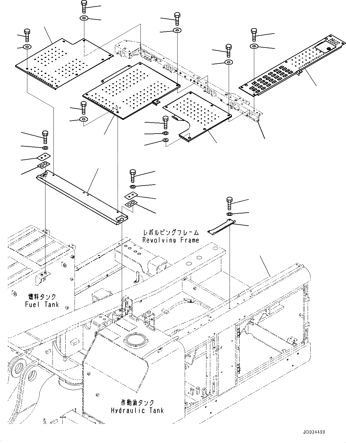 Схема запчастей Komatsu PC800-8E0 - КАБИНА КРЫШКА(№-) КАБИНА COVER