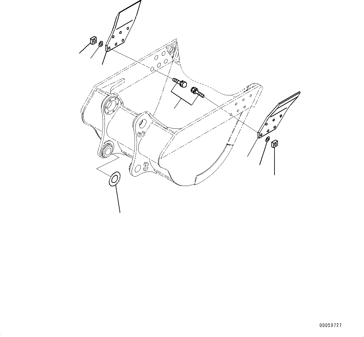 Схема запчастей Komatsu PC800-8E0 - КОВШ, БОКОРЕЗЫ (№-9) КОВШ, .M, 7MM ШИР., KMAX TOOTH, THRUST ADJUSTMENT, БОКОРЕЗЫ