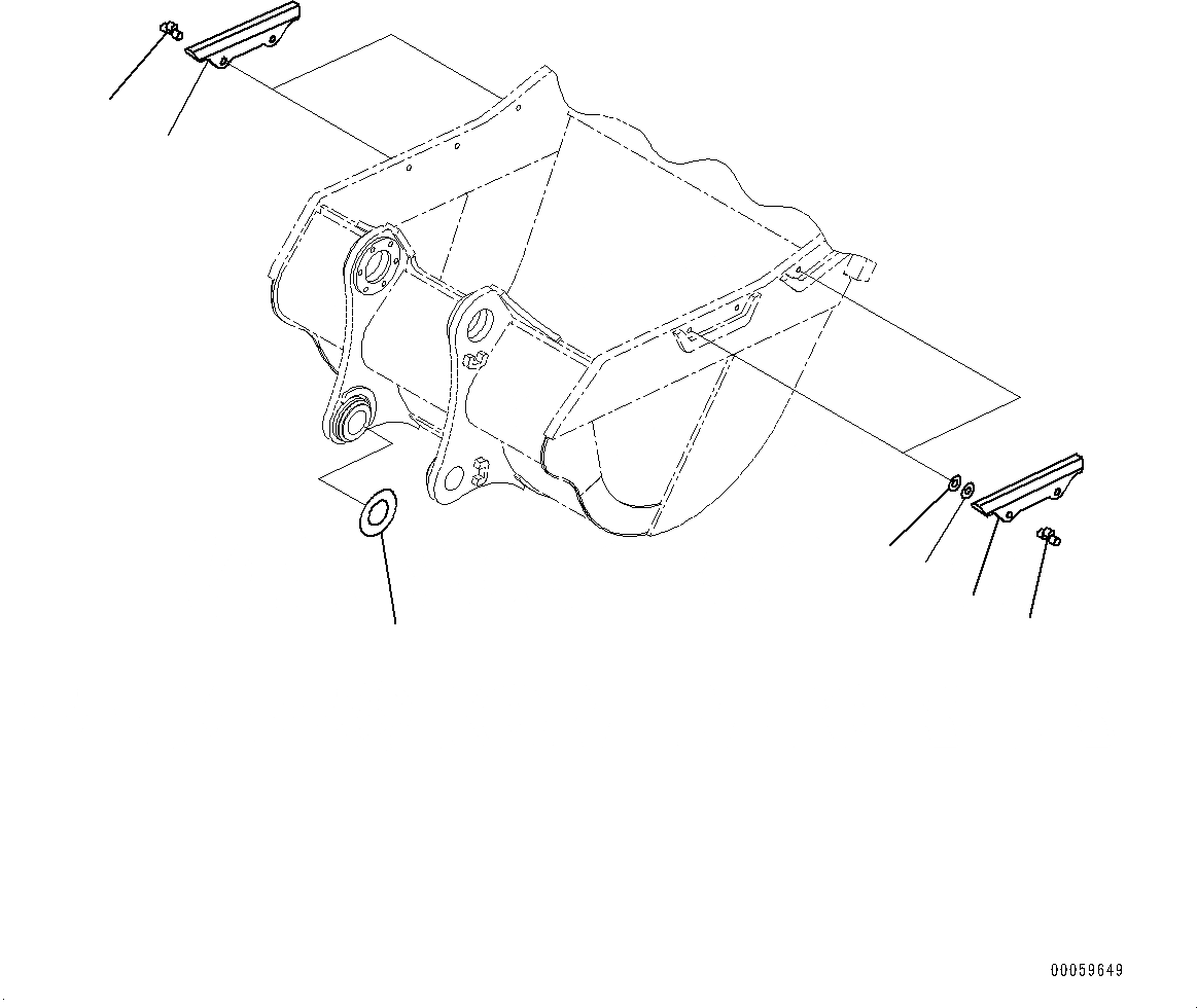 Схема запчастей Komatsu PC800-8E0 - КОВШ, БОКОРЕЗЫ (№-7) КОВШ, .M, 8MM ШИР., KMAX TOOTH, THRUST ADJUSTMENT, БОКОРЕЗЫ