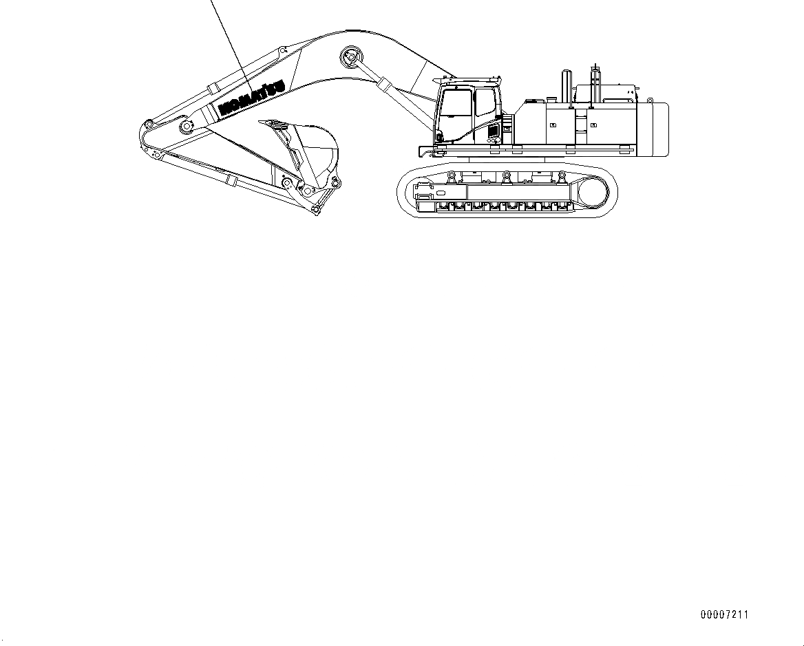 Схема запчастей Komatsu PC800-8E0 - ЛОГОТИП KOMATSU(№-) KOMATSU ЛОГОТИП