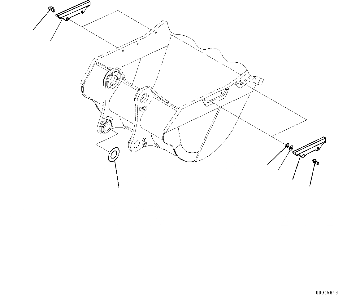 Схема запчастей Komatsu PC800SE-8E0 - КОВШ, БОКОРЕЗЫ (№-7) КОВШ, .M, 8MM ШИР., KMAX TOOTH, THRUST ADJUSTMENT, БОКОРЕЗЫ