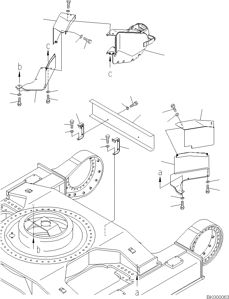 Схема запчастей Komatsu PC800LC-8E0 - ГИДРОЛИНИЯ ХОДАCOVER, (LC) ГИДРОЛИНИЯ ХОДАCOVER, (LC)