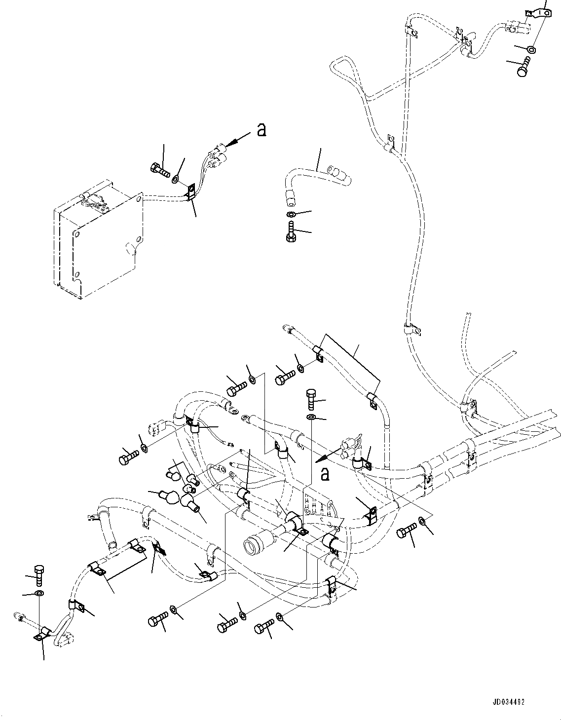 Схема запчастей Komatsu PC850-8E0 - ПРОВОДКА, КРЕПЛЕНИЕ (/) (№-) ПРОВОДКА, ЕС ARRANGEMENT, CHINA БЕЗОПАСН. REGULATION