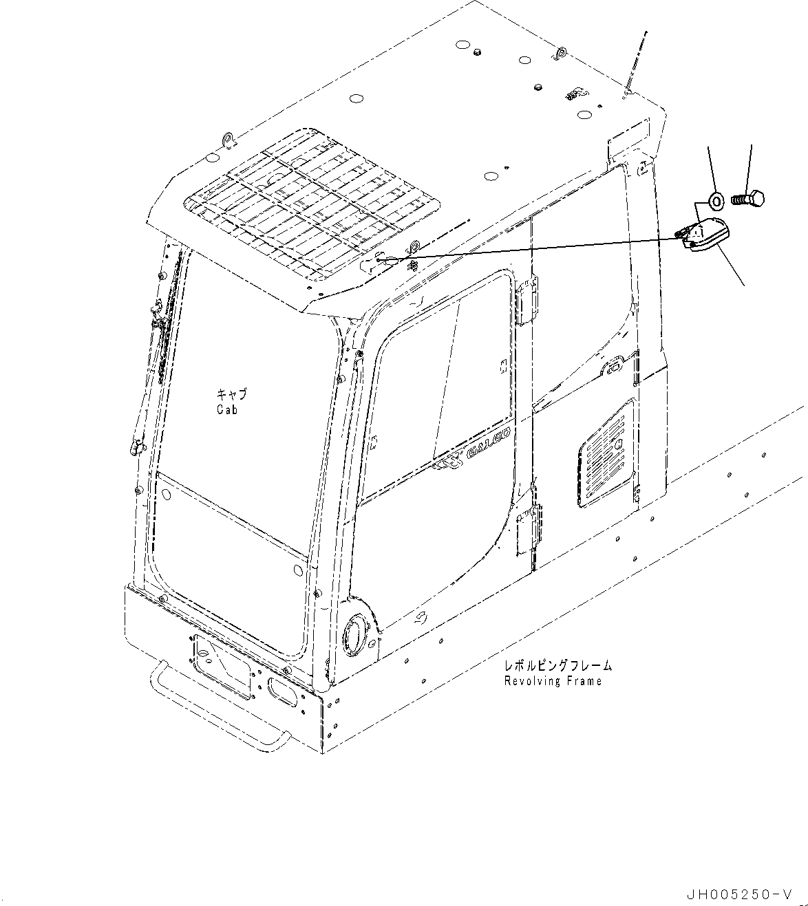 Схема запчастей Komatsu PC850-8E0 - ДОПОЛН. ЛАМПА РАБОЧ. ОСВЕЩЕНИЯ (№-) ДОПОЛН. ЛАМПА РАБОЧ. ОСВЕЩЕНИЯ, КАБИНА ВЕРХН. ЧАСТИ КОРПУСА LV, ДЛЯ АВСТРАЛИИ