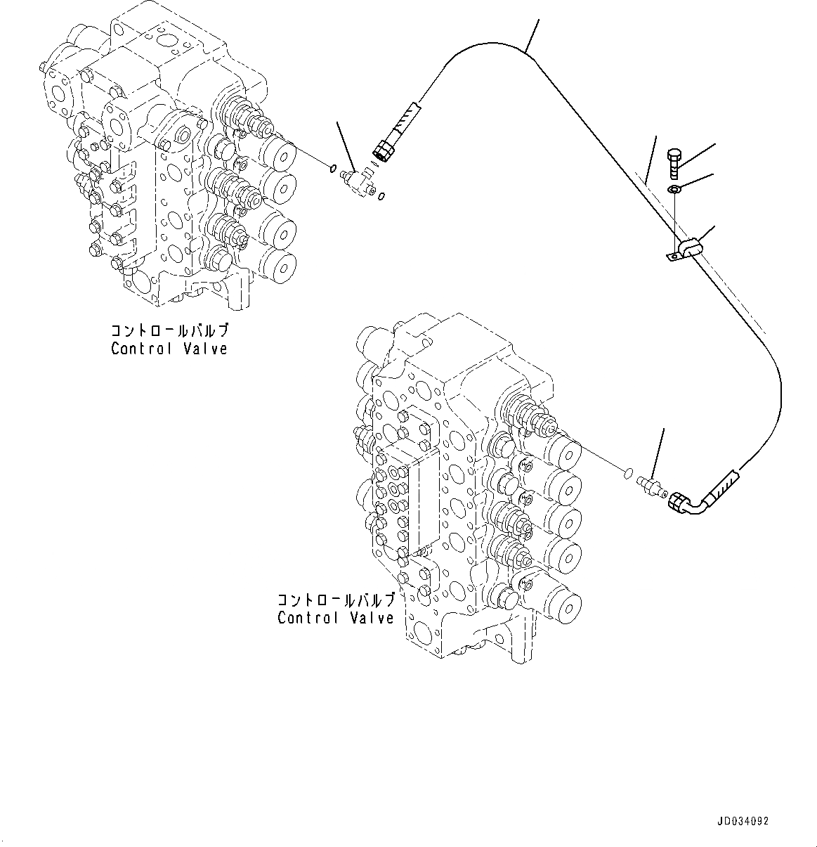 Схема запчастей Komatsu PC850-8E0 - ПРОПОРЦИОНАЛЬН. PRESSURE УПРАВЛ-Е (PPC) КЛАПАН ДРУГОЕ ТРУБЫ (№-) ПРОПОРЦИОНАЛЬН. PRESSURE УПРАВЛ-Е (PPC) КЛАПАН ДРУГОЕ ТРУБЫ