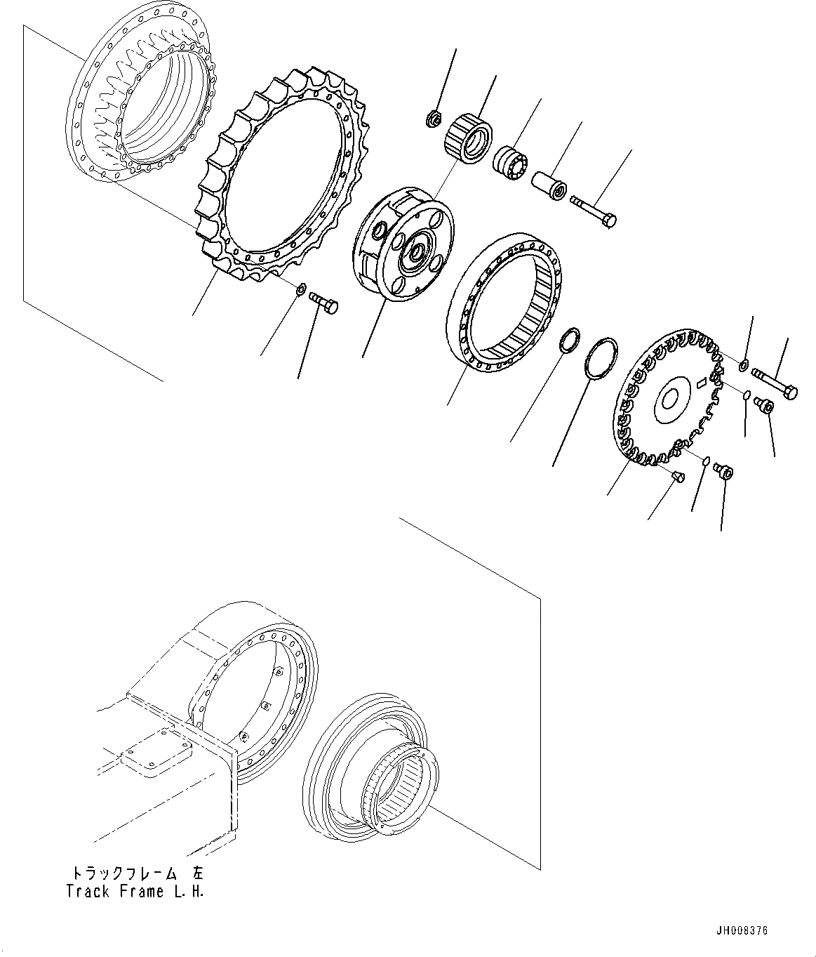 Схема запчастей Komatsu PC850-8E0 - КОНЕЧНАЯ ПЕРЕДАЧА ASSEMBLY, ПОСТАВЛЯЕМЫЕ ЧАСТИ (/) (№-) КОНЕЧНАЯ ПЕРЕДАЧА ASSEMBLY