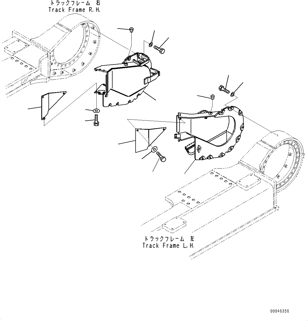 Схема запчастей Komatsu PC850-8E0 - МОТОР ХОДА ЧАСТИ КОРПУСА (№-) МОТОР ХОДА ЧАСТИ КОРПУСА